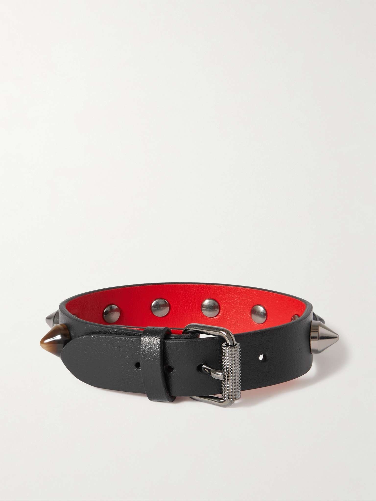 Spiked Leather Bracelet - 3