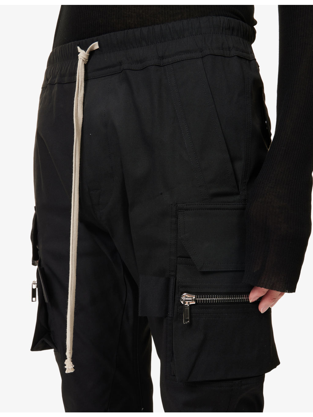 Mastodon Patch-Pocket Cotton Cargo Trousers - 5