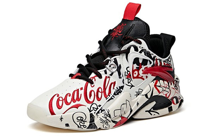 (WMNS) ANTA x Coca Cola Badao 'White Black Red' 122018088S-1 - 3