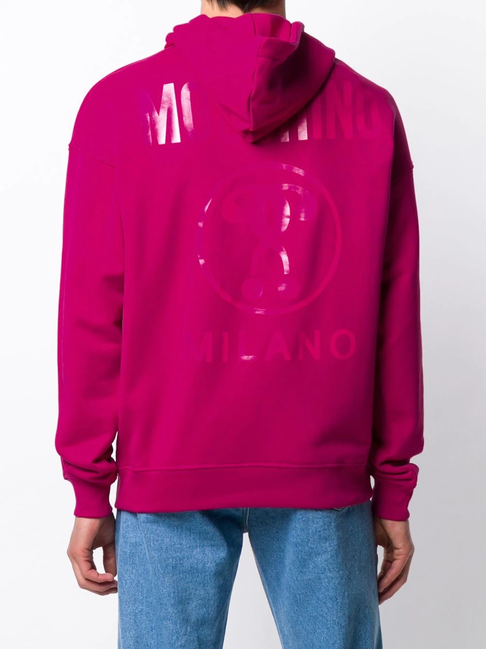 Double Question Mark logo print hoodie - 4