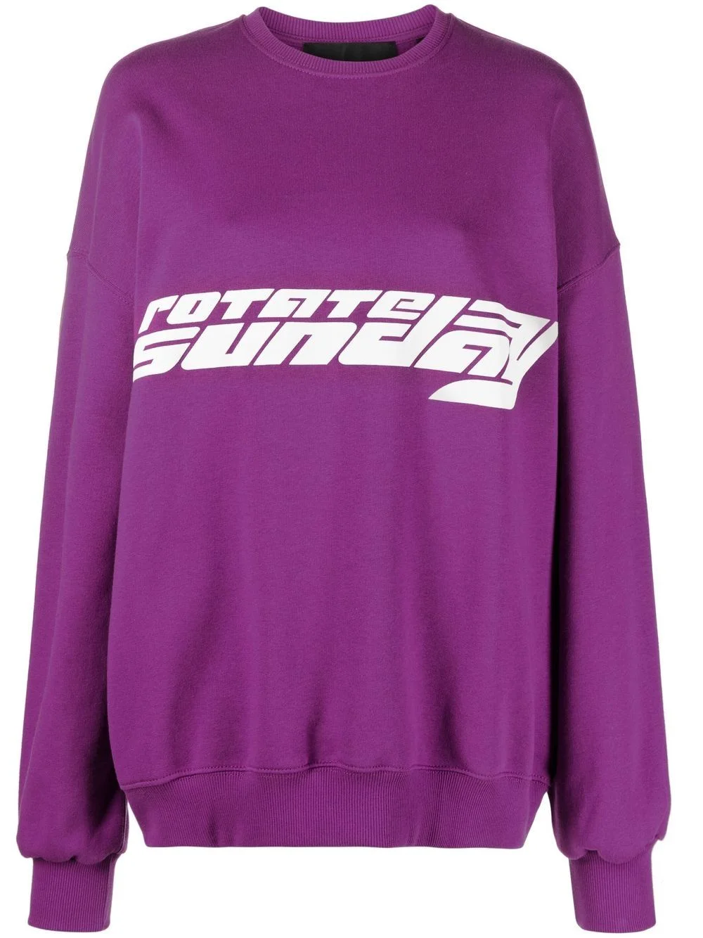 logo-print crew-neck jumper - 1