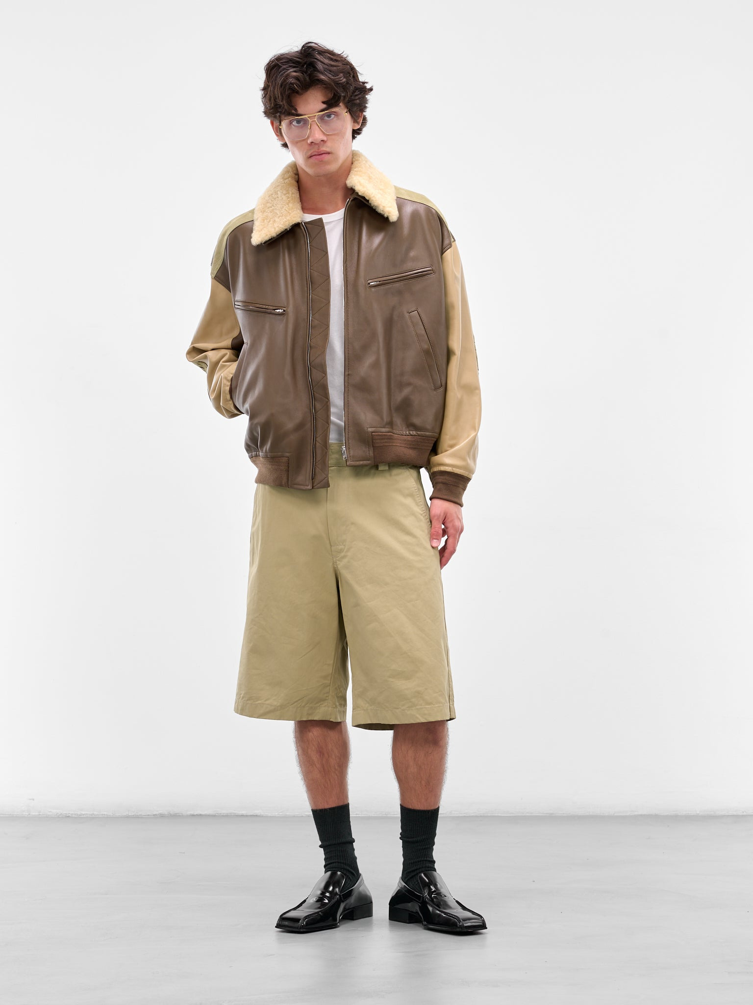 Brown Nappa Leather Blouson - 6