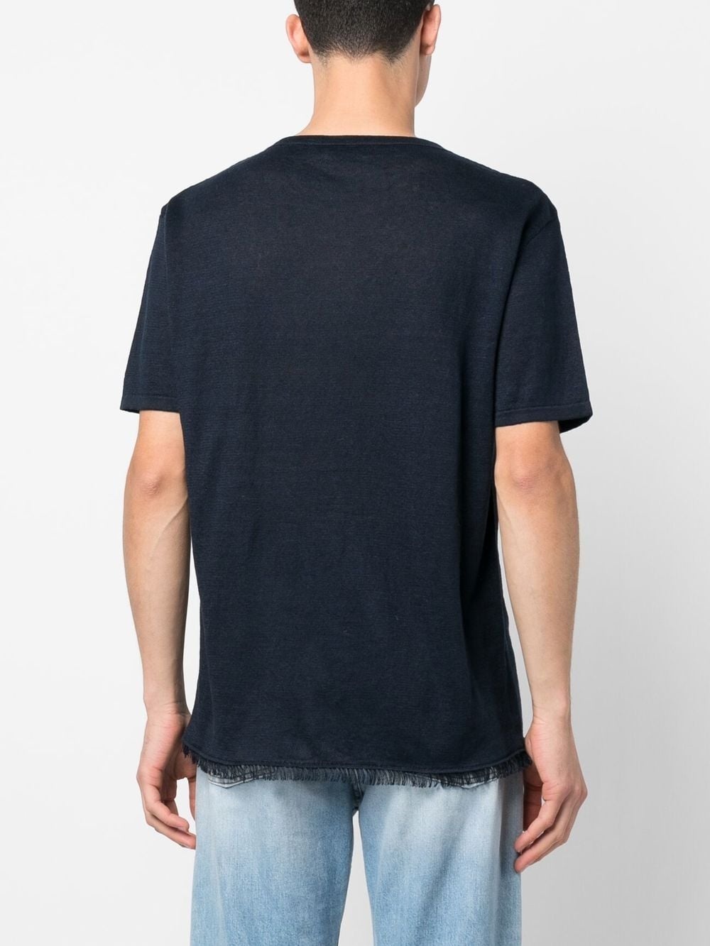 short sleeve linen T-shirt - 4