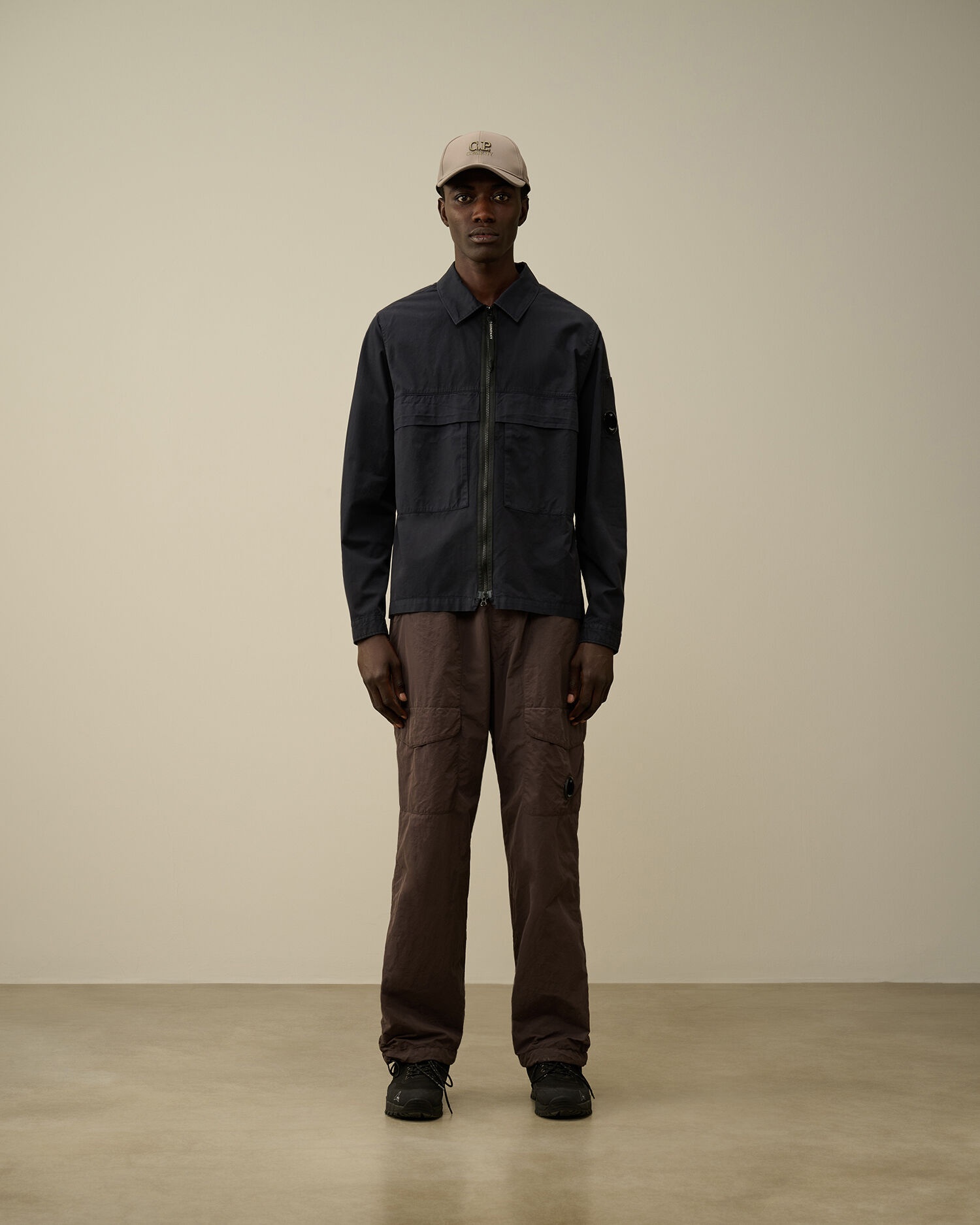 Organic Gabardine Zipped Utility Overshirt - 6