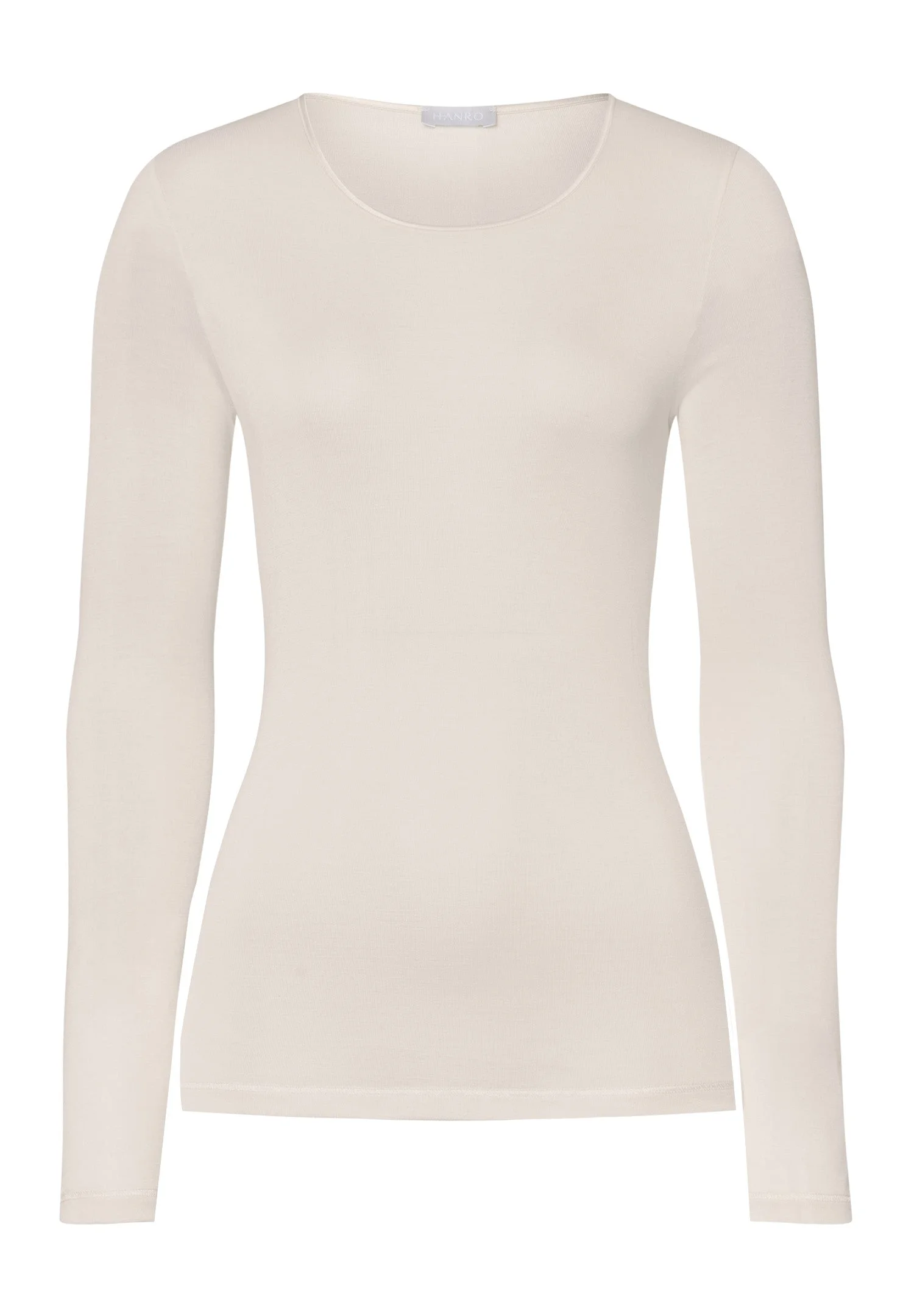 Pure Silk Fitted Silk Crew Neck Top - 1