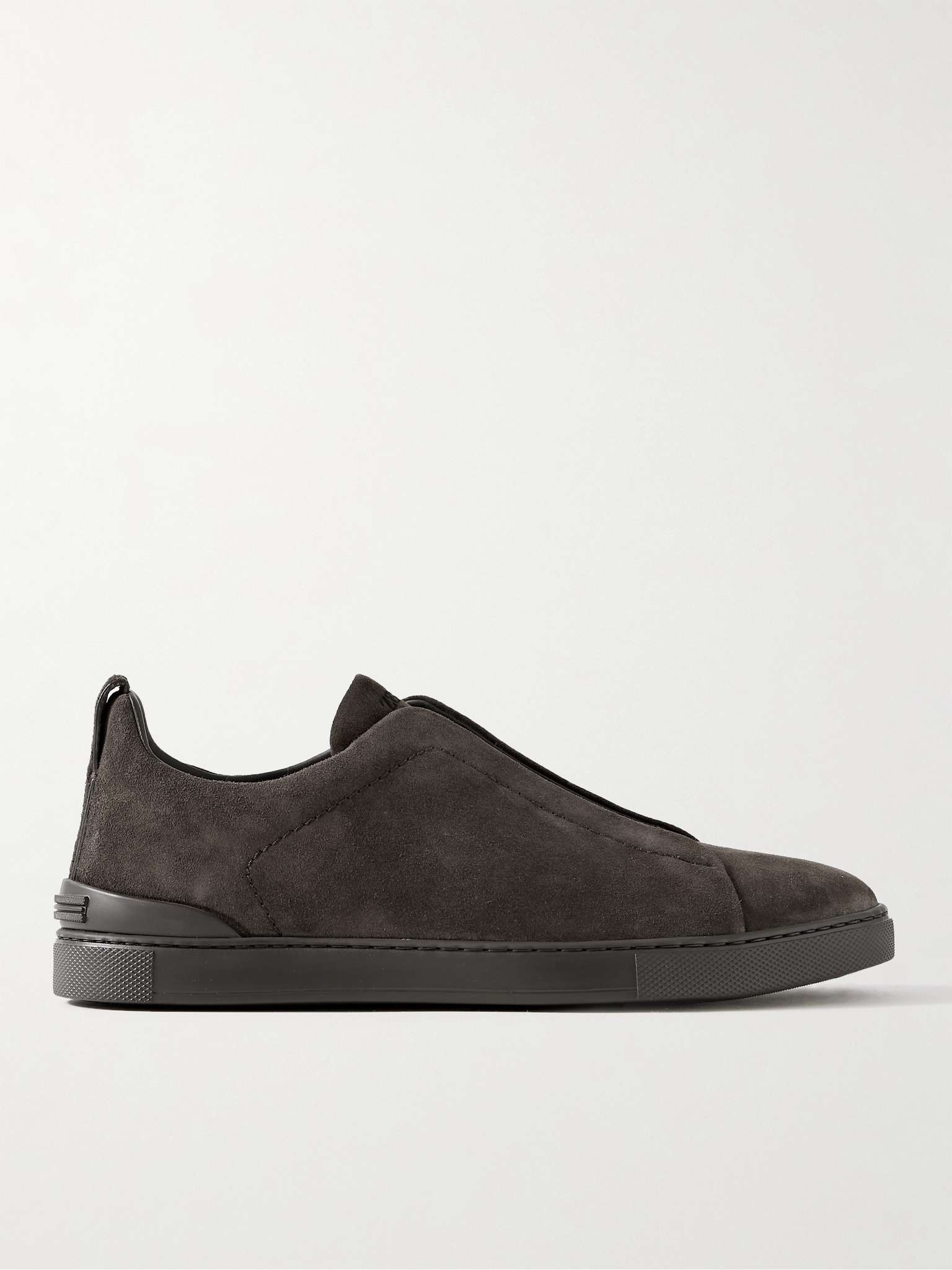 Triple Stitch Suede Sneakers - 1