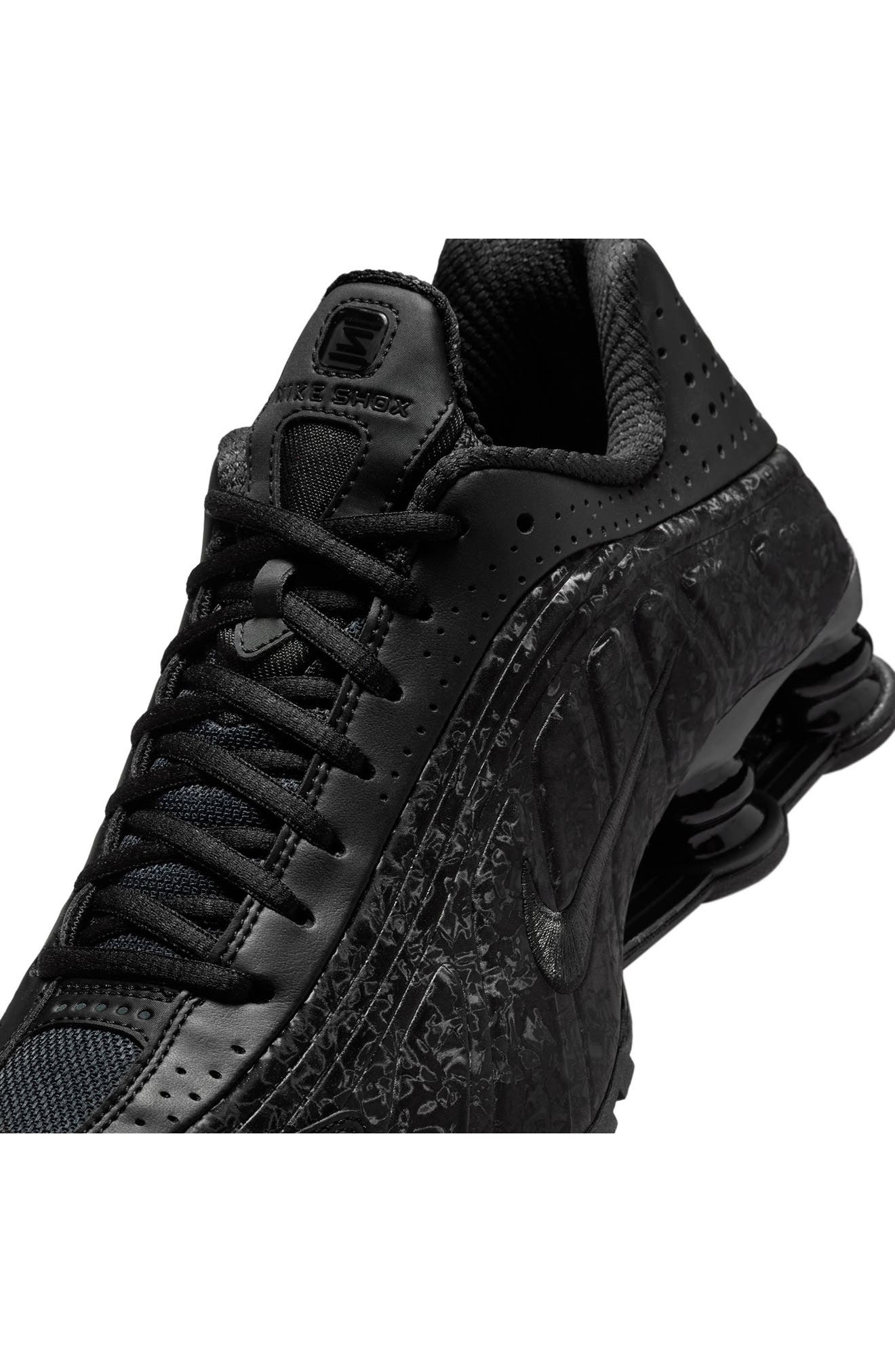 Nike Shox R4 Sneaker in Black/Dark Smoke Grey at Nordstrom - 8