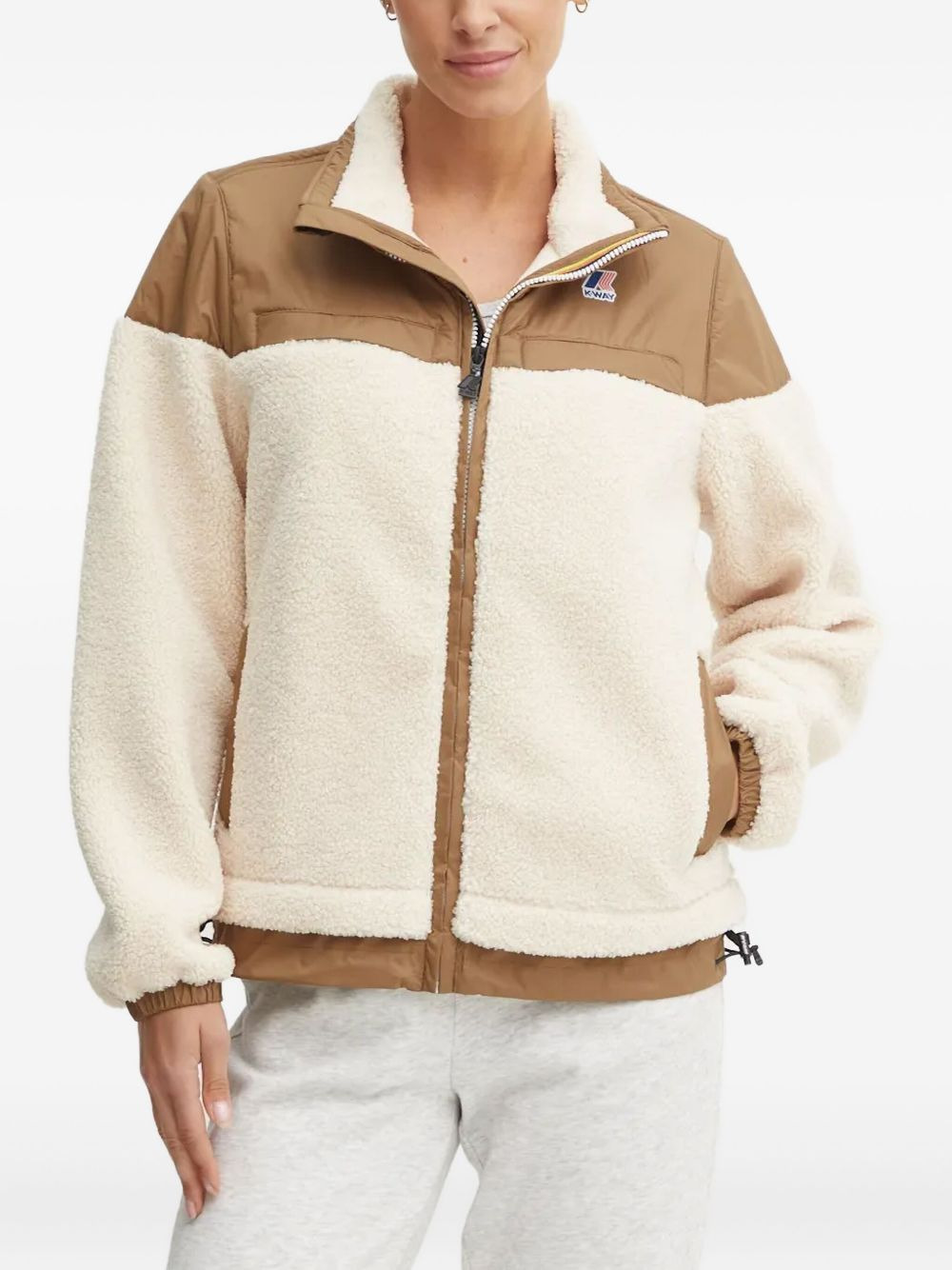 zipped fleece jacket - 1