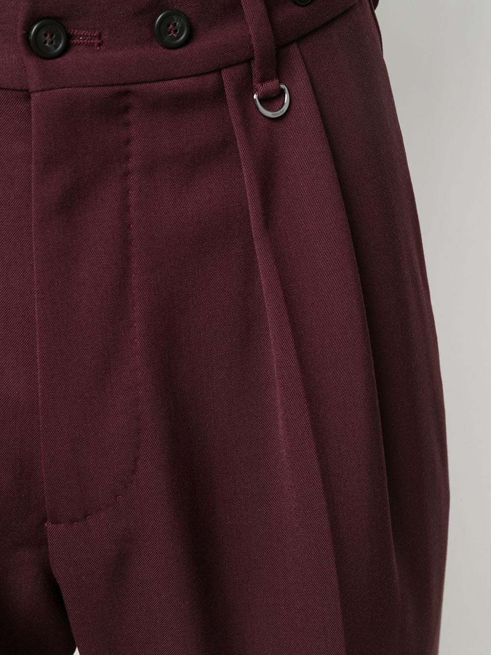 high-waisted pleat-detail trousers - 5