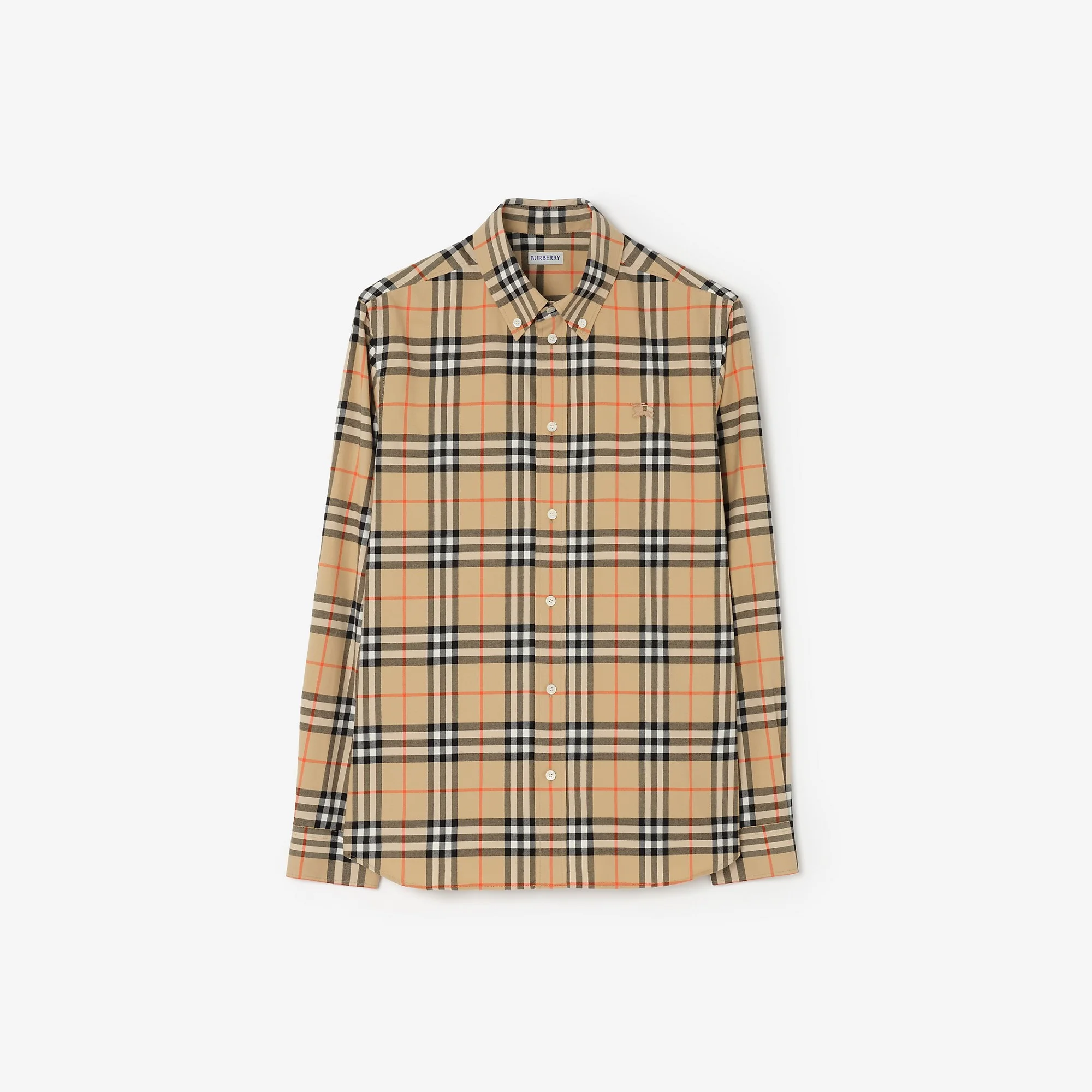 Relaxed Fit Check Cotton Shirt - 1