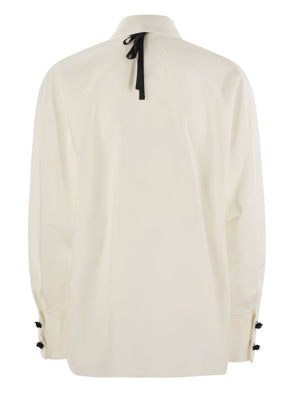 bow-embellishment shirt - 2