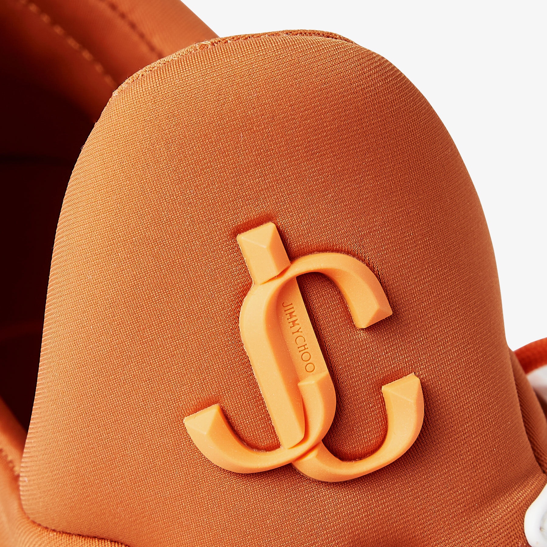 Cosmos/M
Amber Orange Leather and Neoprene Low-Top Trainers - 3