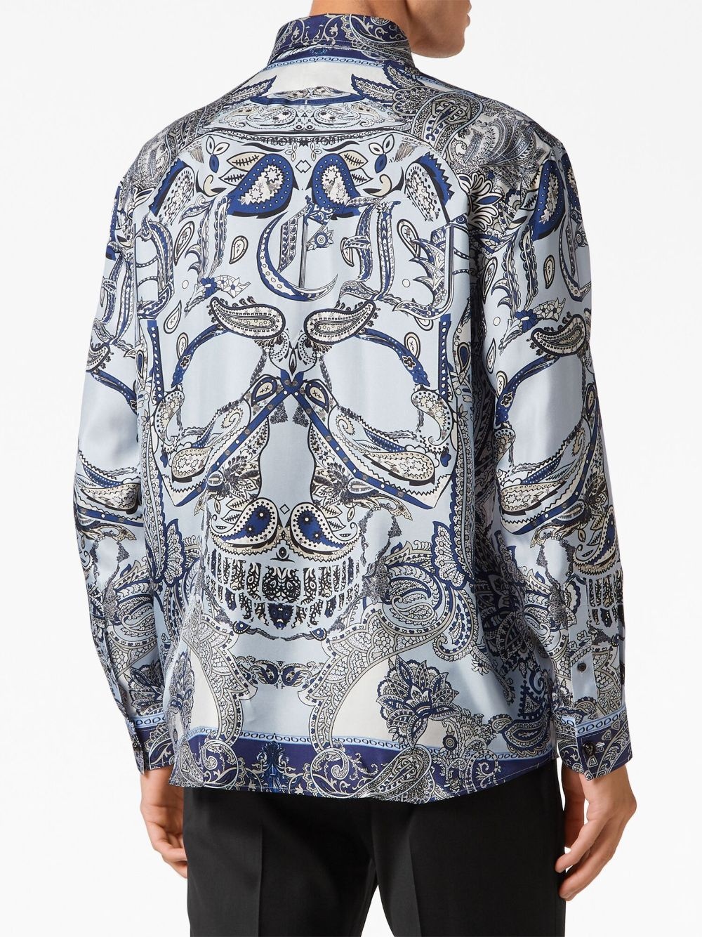 paisley-print silk shirt - 4