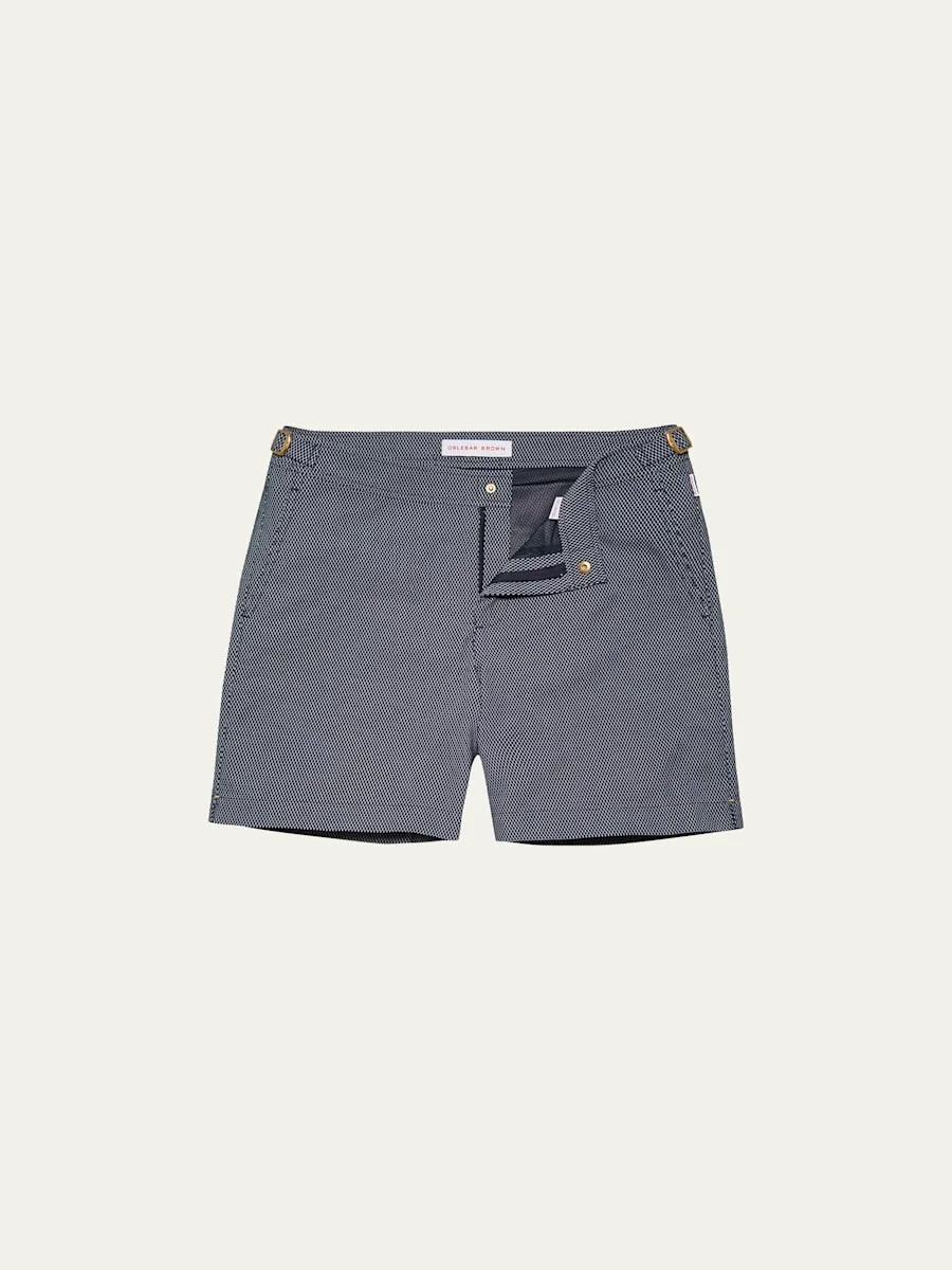 Men's Bulldog Jacquard Swim Shorts - 1