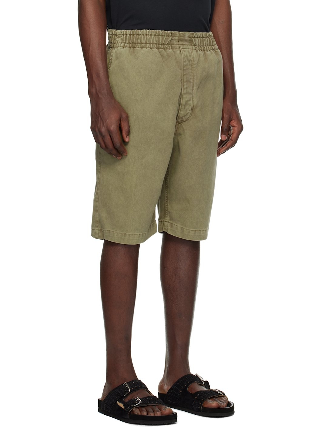 Khaki Tyler Denim Shorts - 2