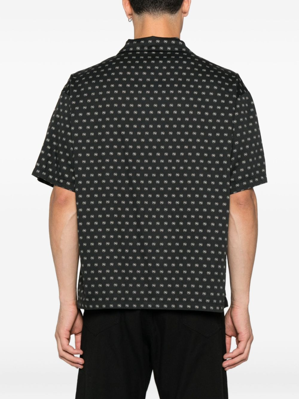 monogram-pattern shirt - 4