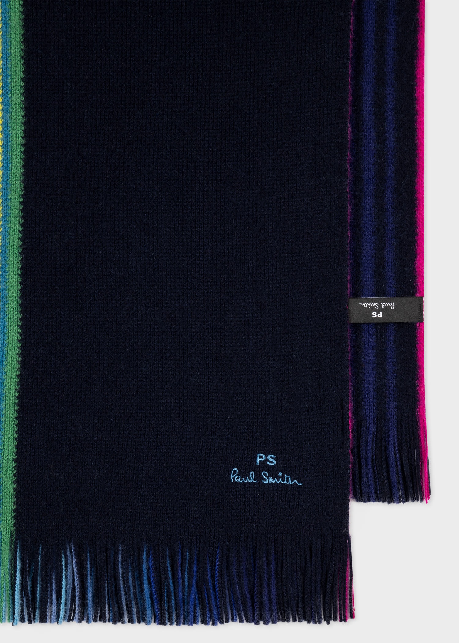 Merino Wool 'Sports Stripe' Scarf - 2