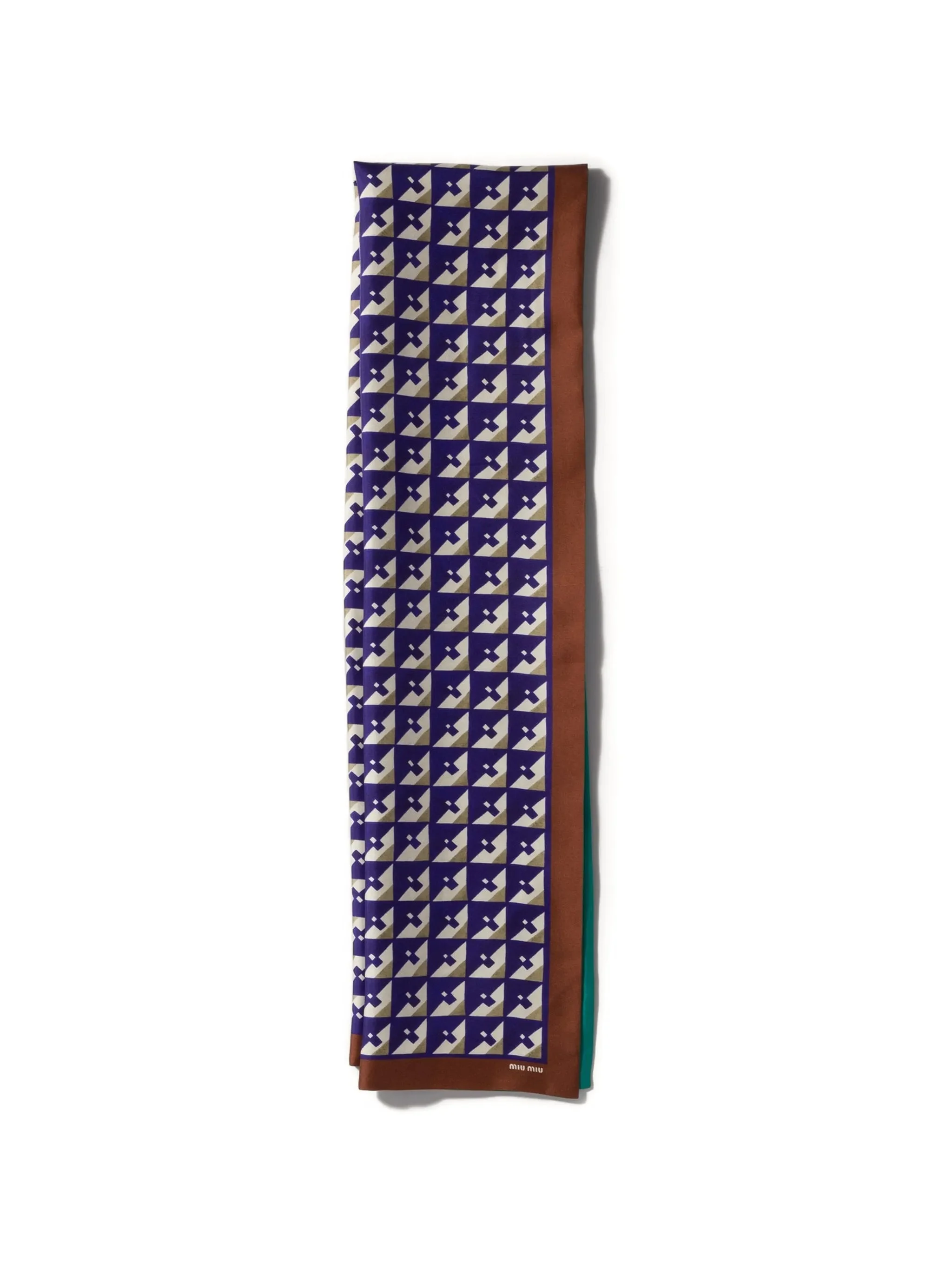 printed silk scarf - 1