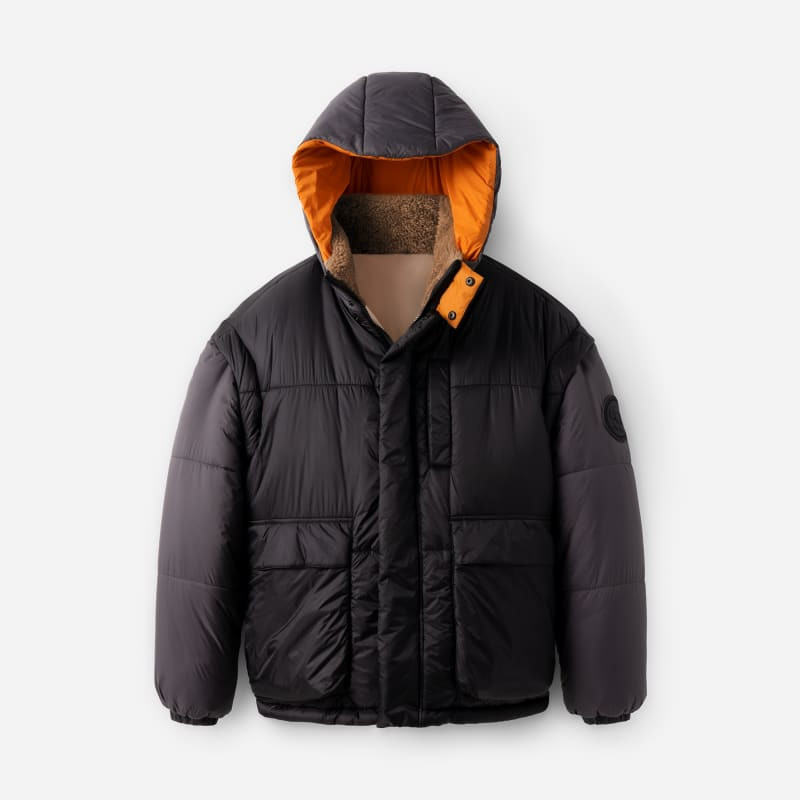 ® Kristian Conv Puffer Coat Nylon in Black/Cream 1