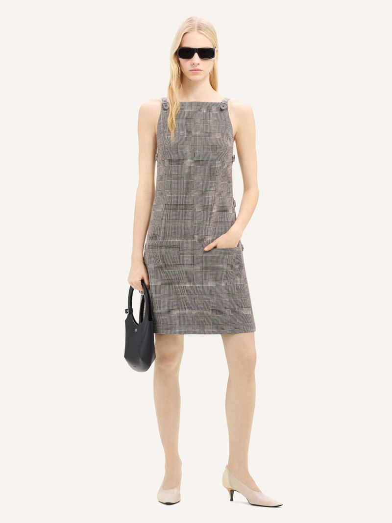 courrèges MULTI-BUCKLE PRINCE OF WALES MINI DRESS outlook