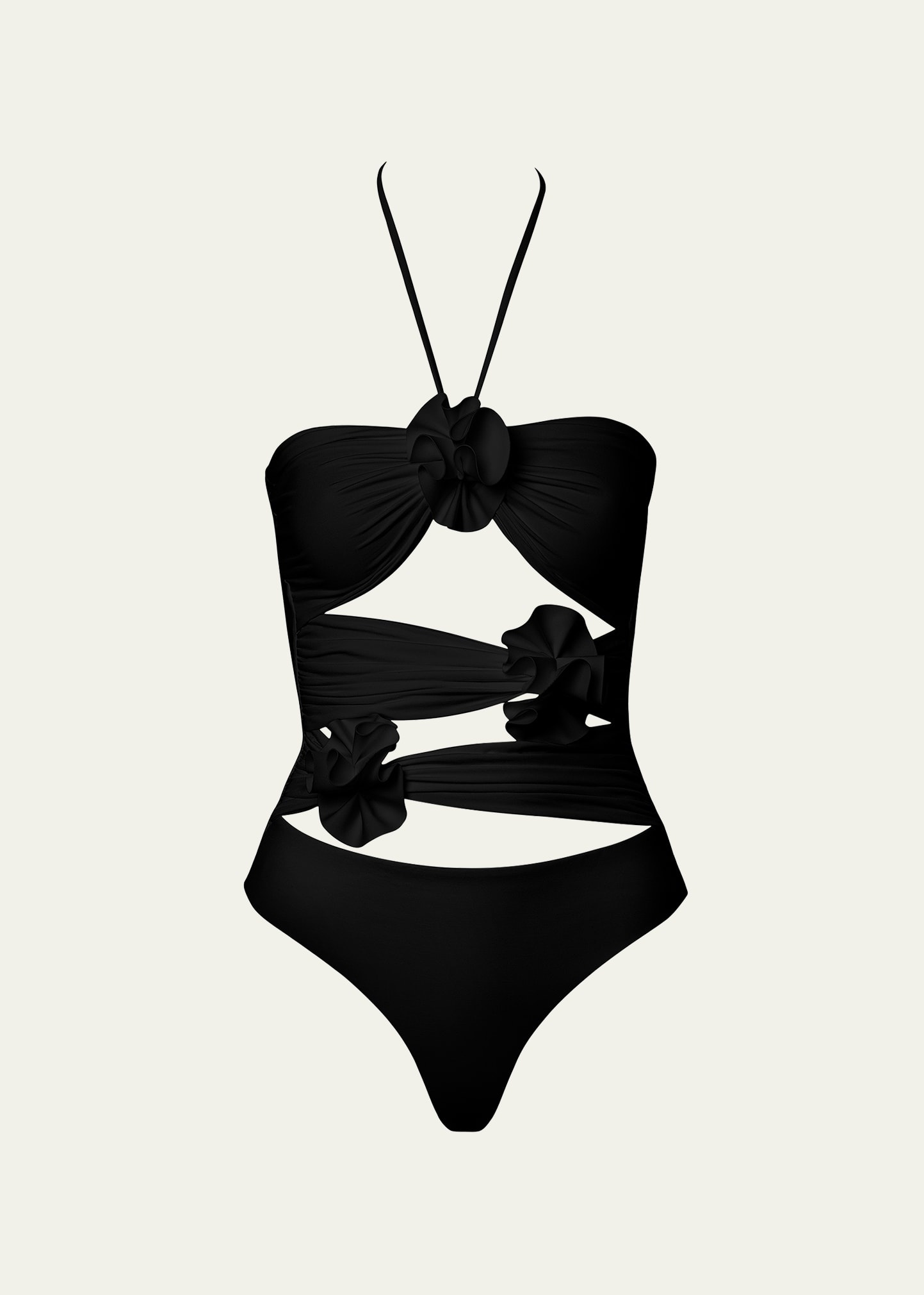 Trinitaria Cutout Halter One-Piece Swimsuit - 4