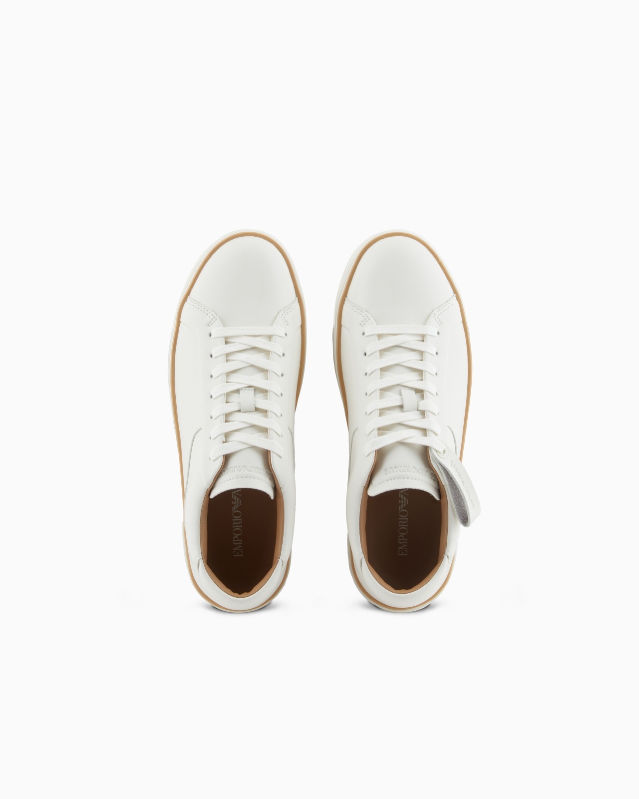 LEATHER SNEAKERS WITH A CONTRASTING WELT - 3
