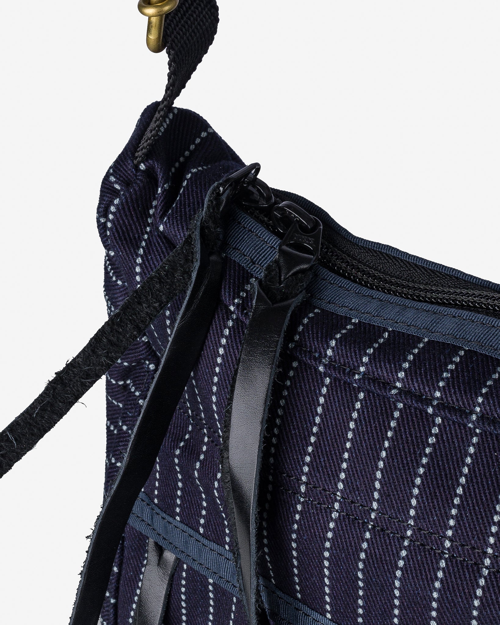 IHE-36-IND 12oz Wabash Small Shoulder Bag - Indigo - 7