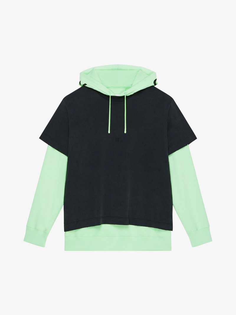 OVERSIZED CUT & LAYER GIVENCHY HOODIE 1