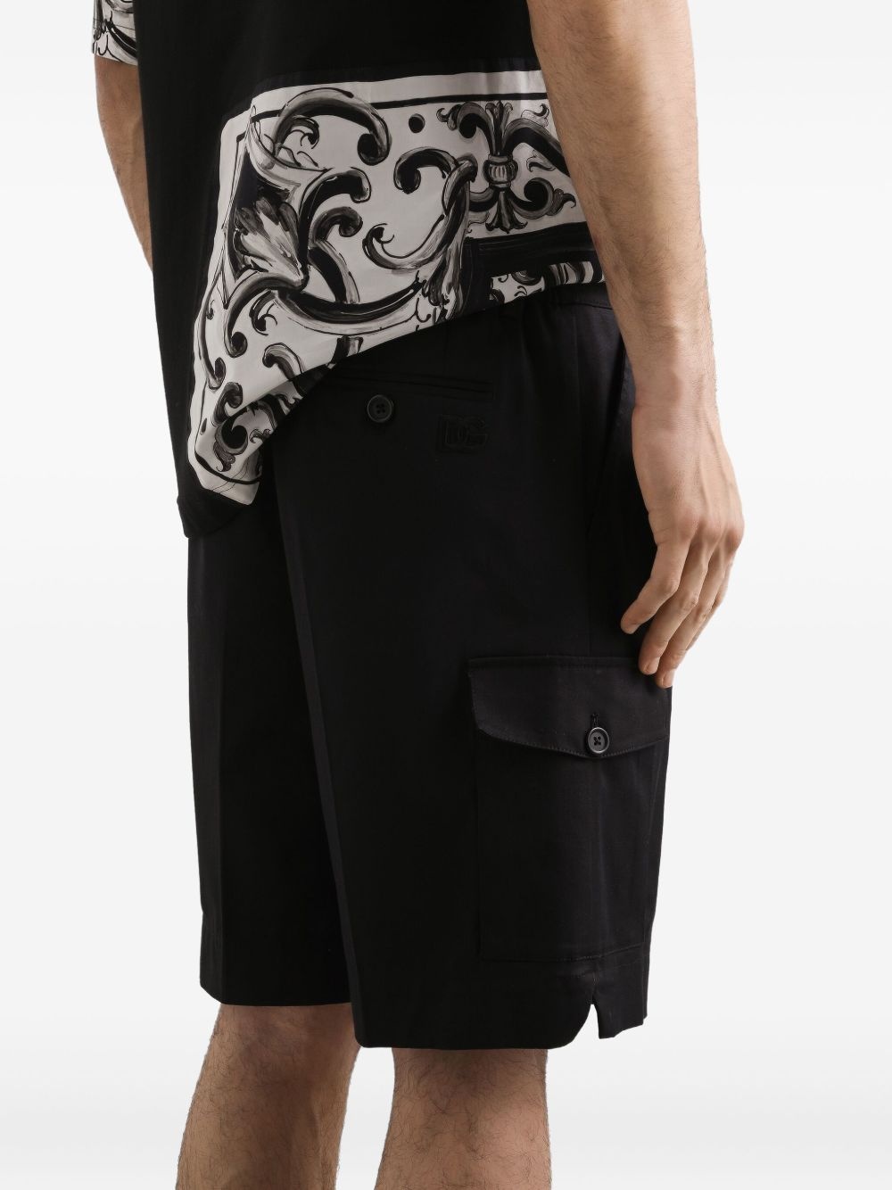 pleated cargo shorts - 5