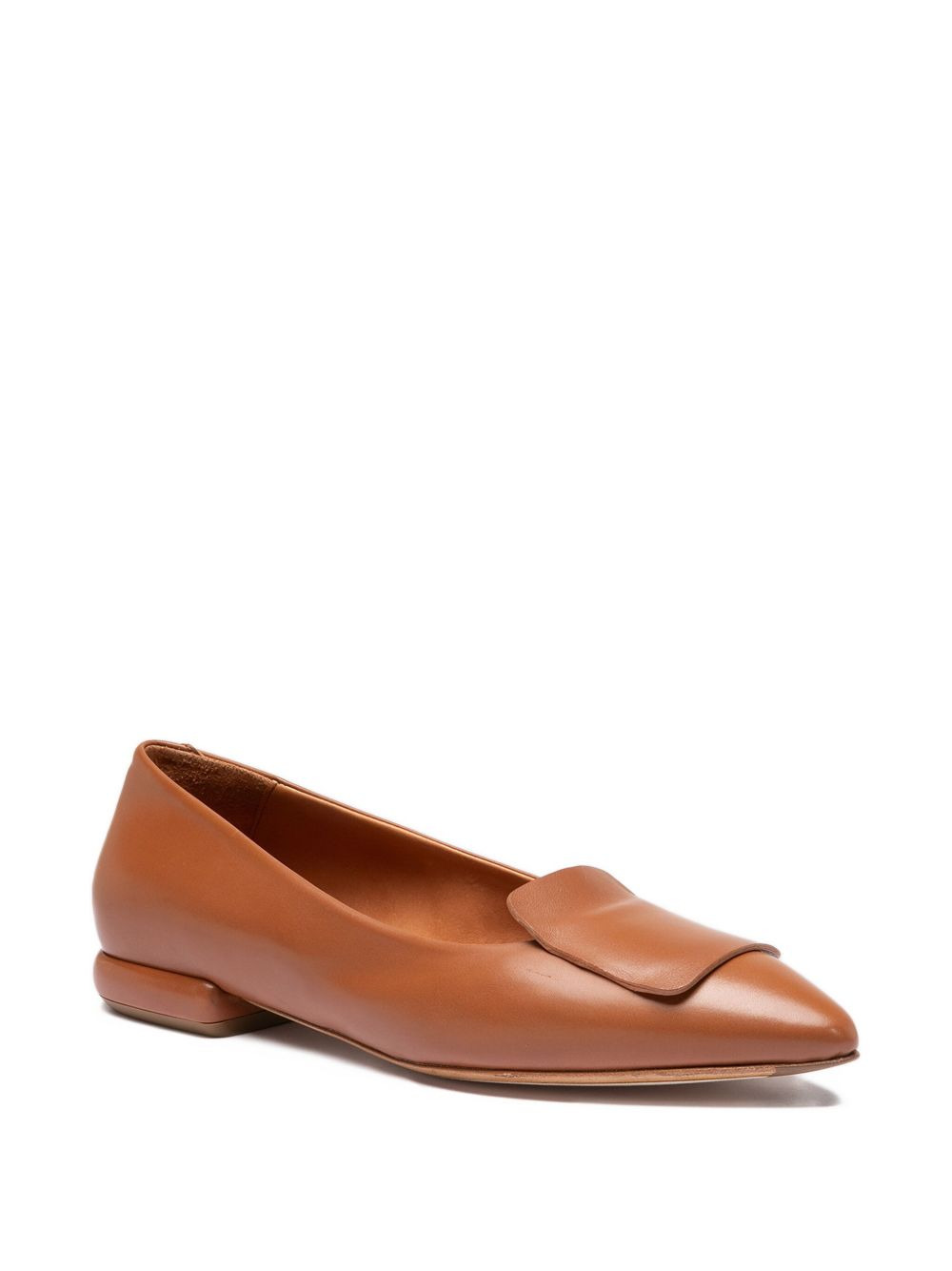 leather flat pumps - 2