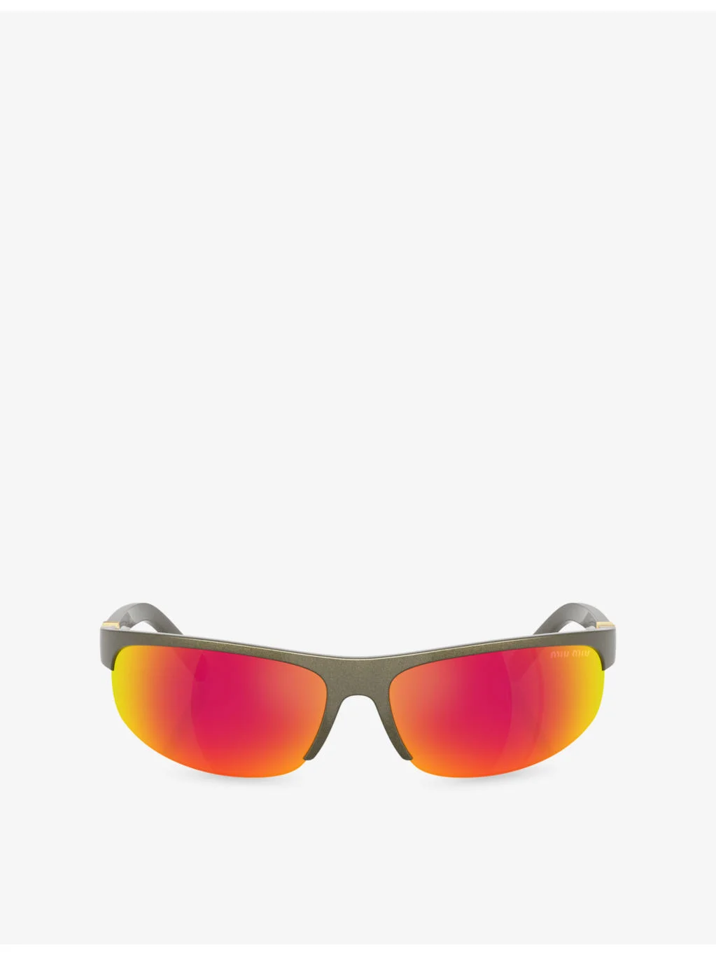 MU A02S Oval-Frame Injected Sunglasses - 1