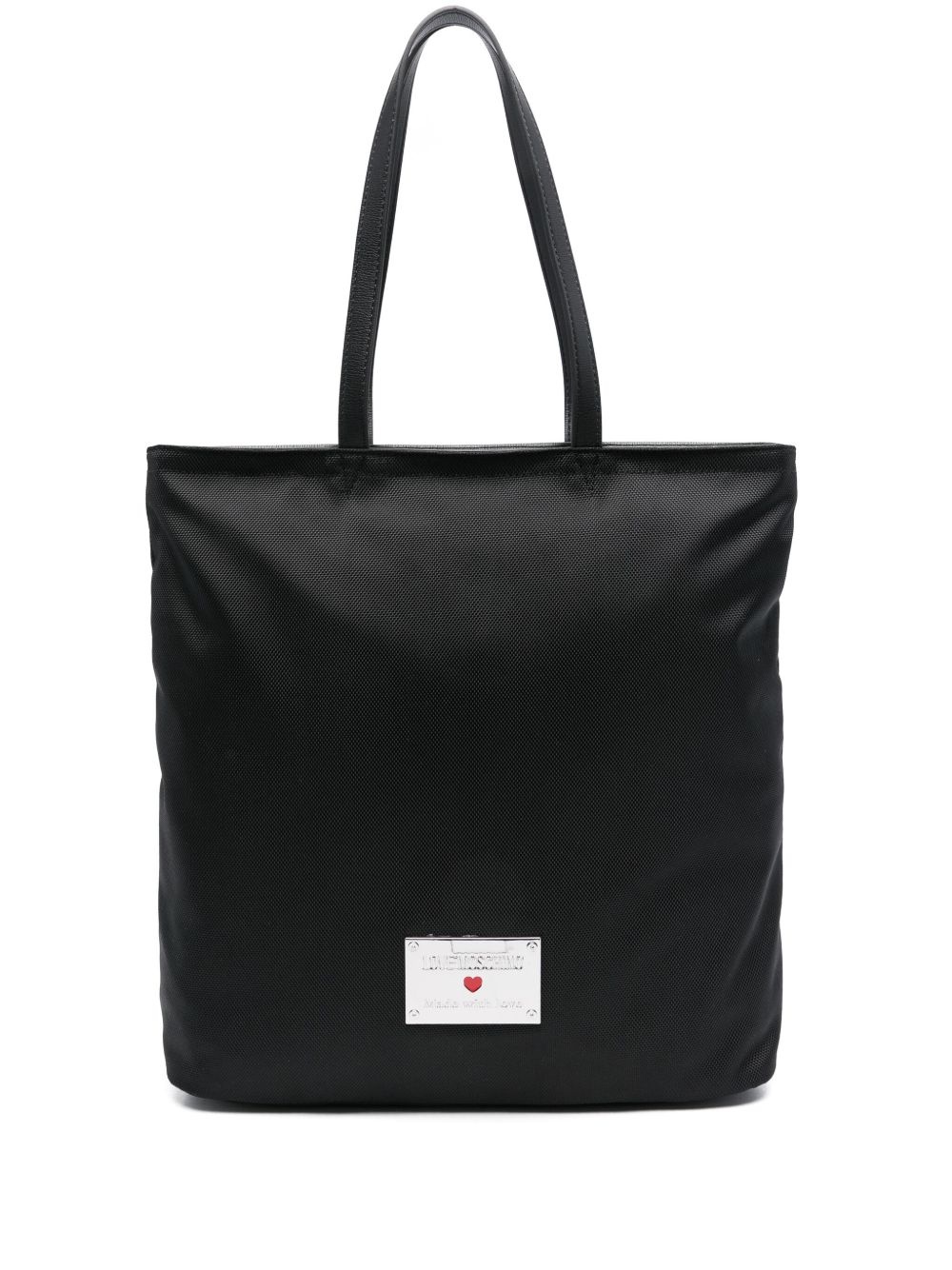 logo-plaque tote bag - 1