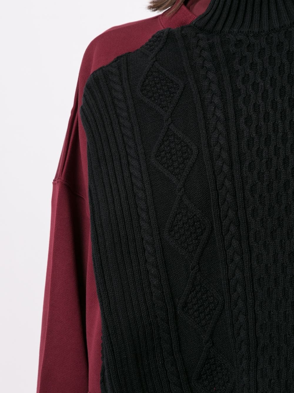 asymmetric layered effect jumper - 5