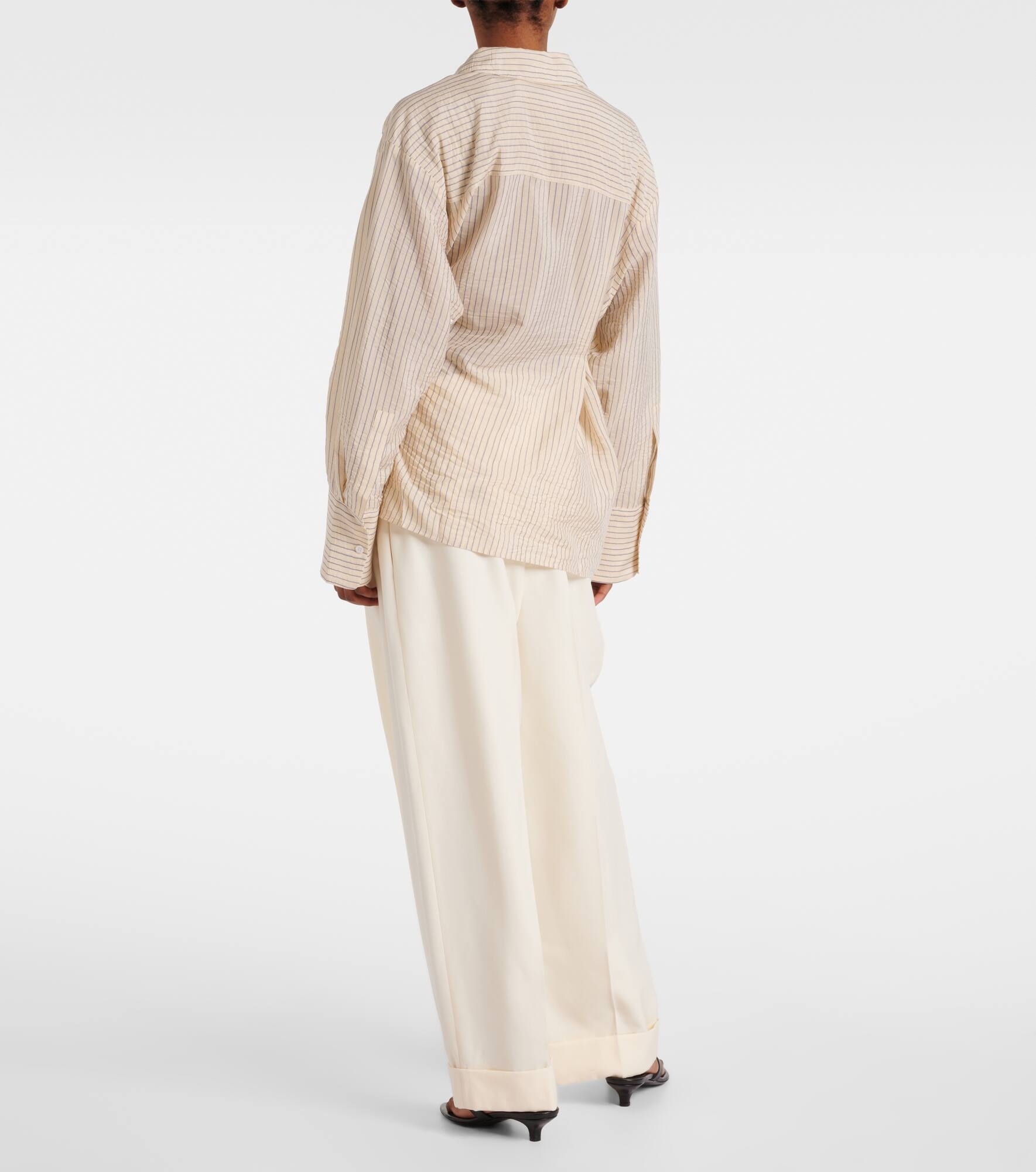 Asymmetric striped shirt - 3