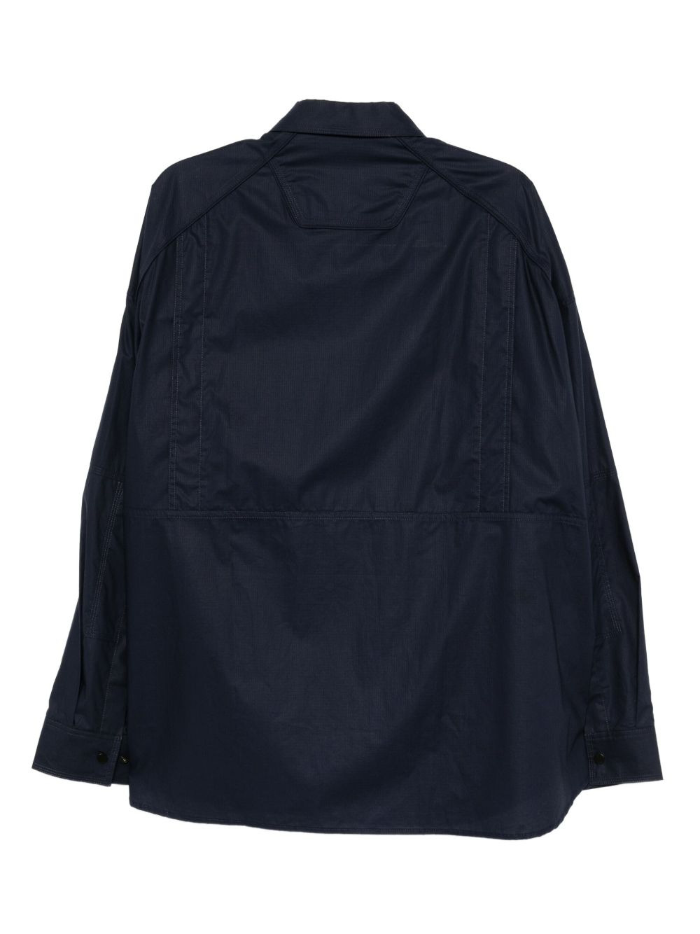 military zip-up shirt - 2