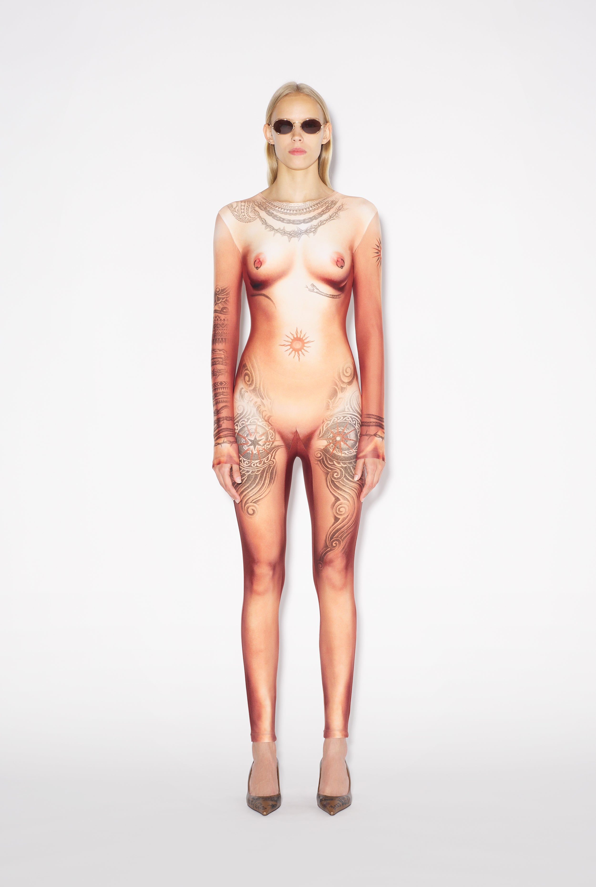 THE NUDE BODY TATTOO JUMPSUIT - 1