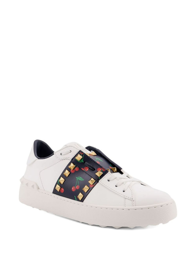 Valentino rockstud cherry sneakers outlook