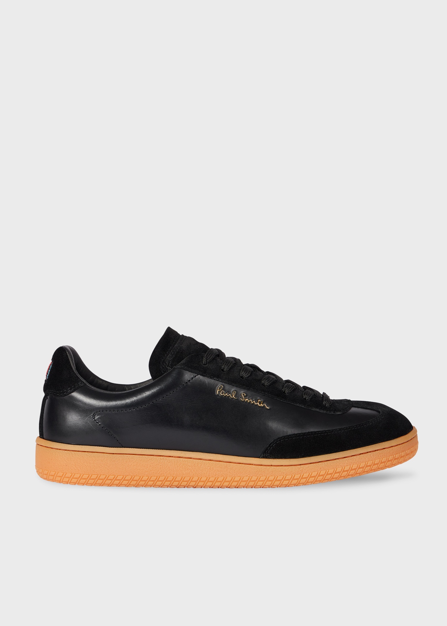 Black Leather 'Como' Trainers - 1