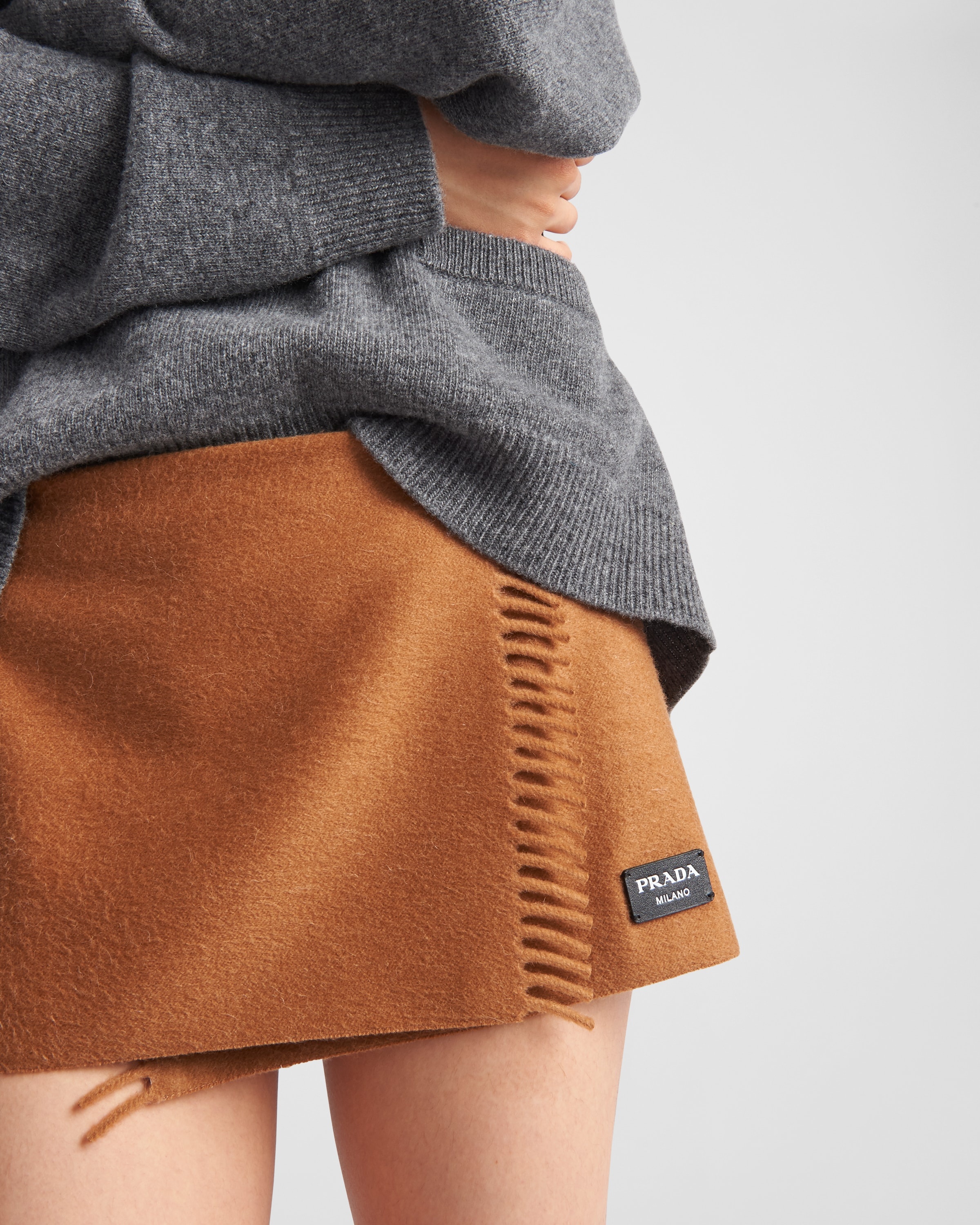 Prada CASHMERE SKIRT | sugar | REVERSIBLE