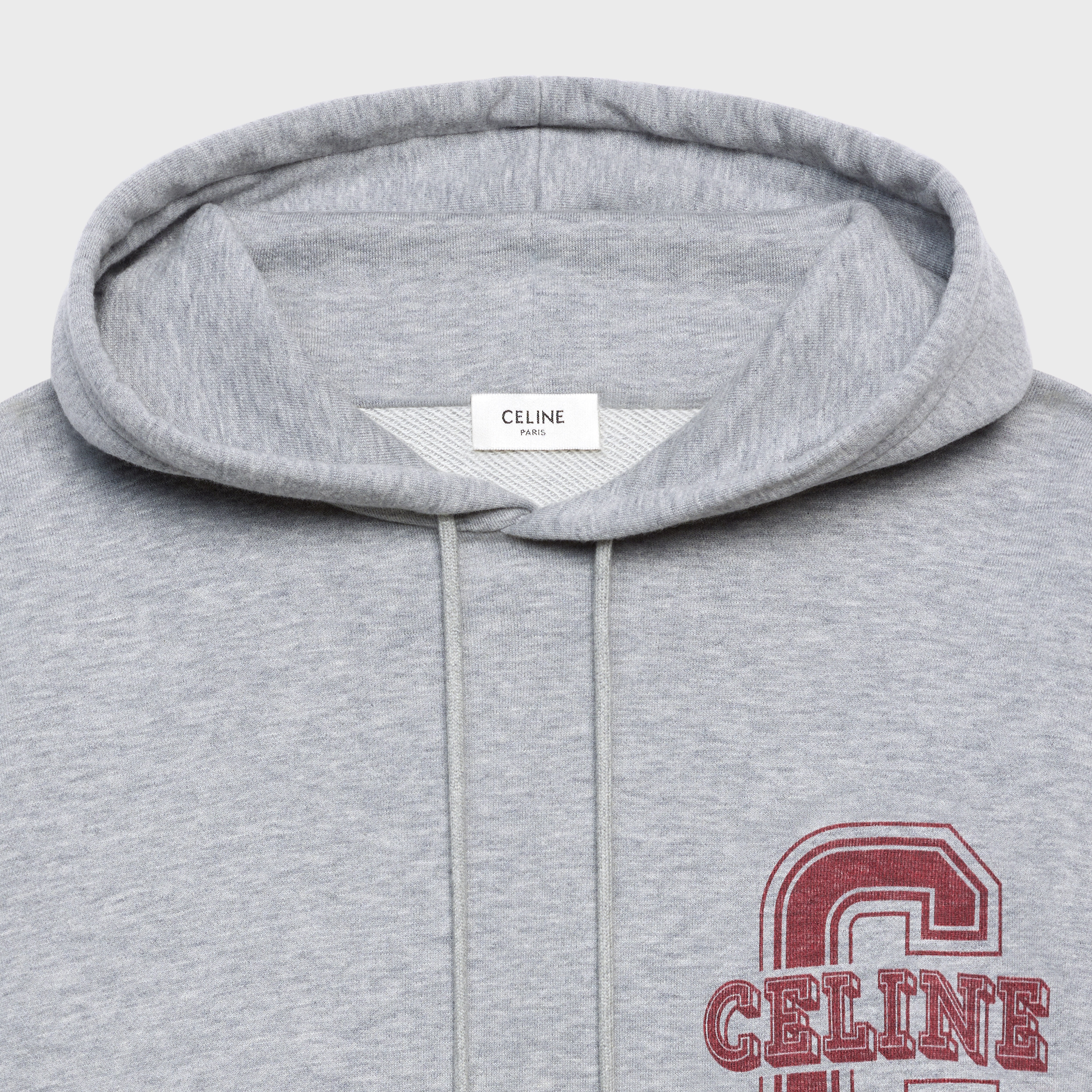 LOOSE "C " COTTON/CASHMERE HOODIE - 3