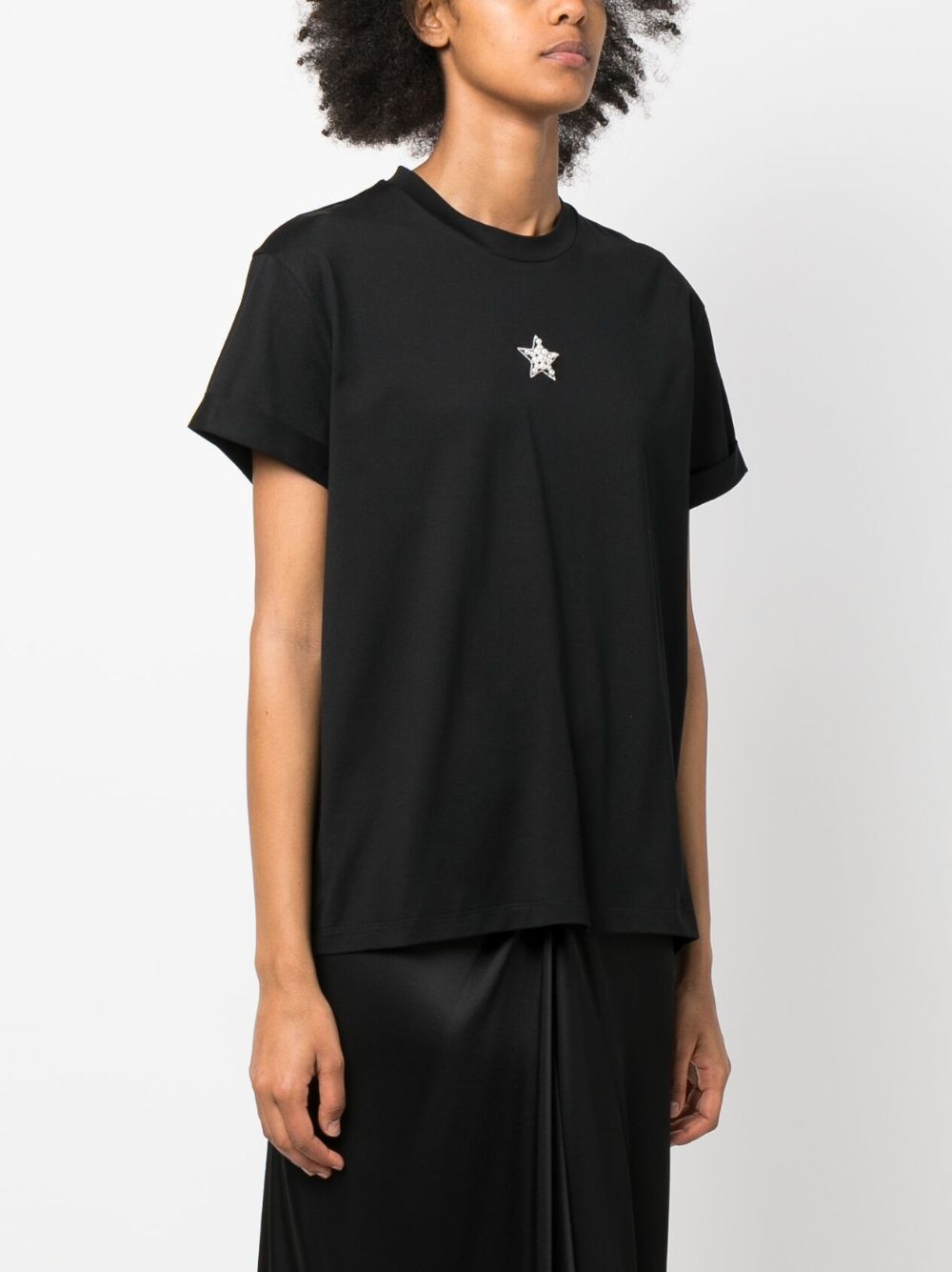 star-print faux-pearl-embellished T-shirt - 3