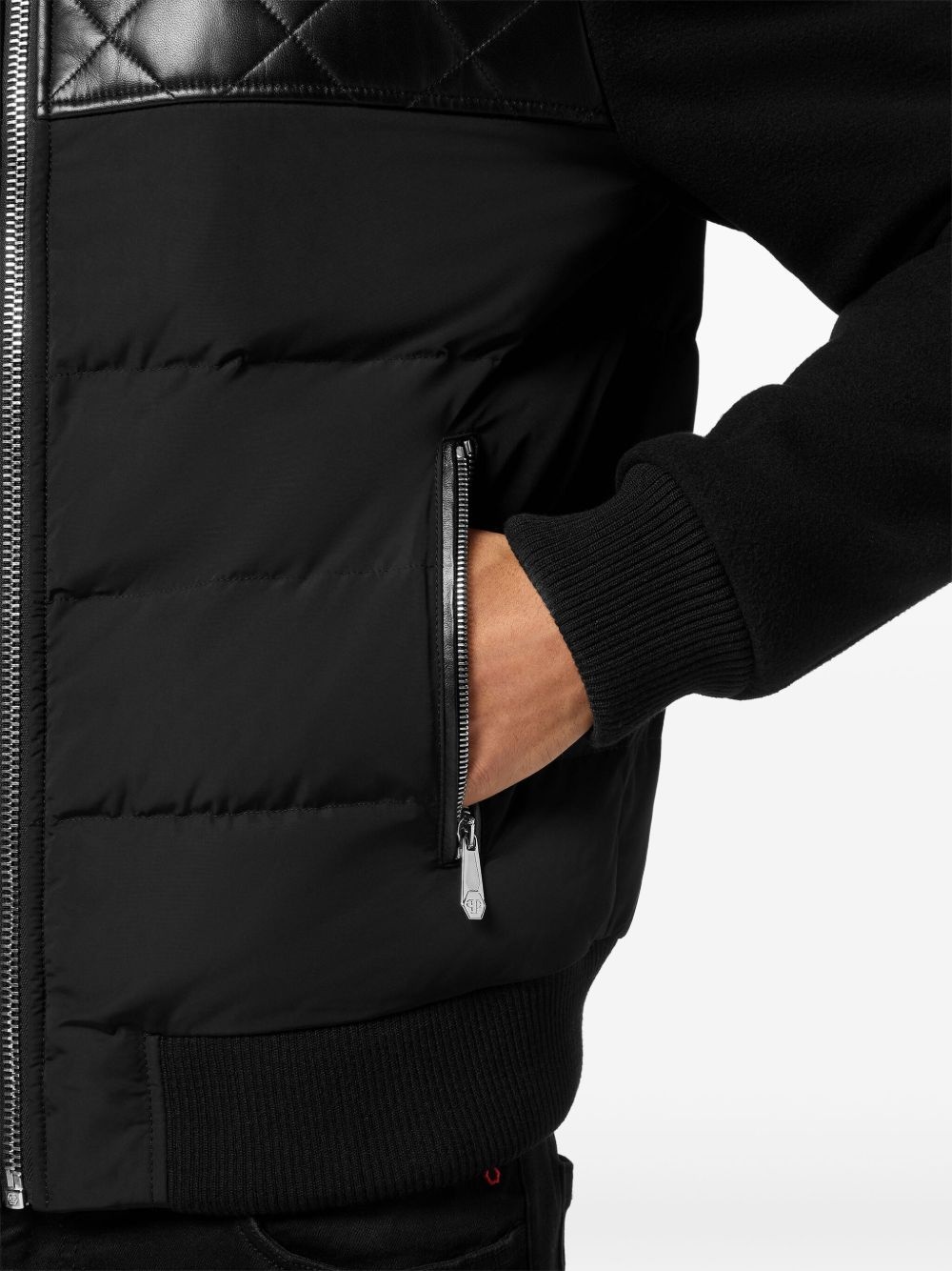 leather bomber jacket - 6