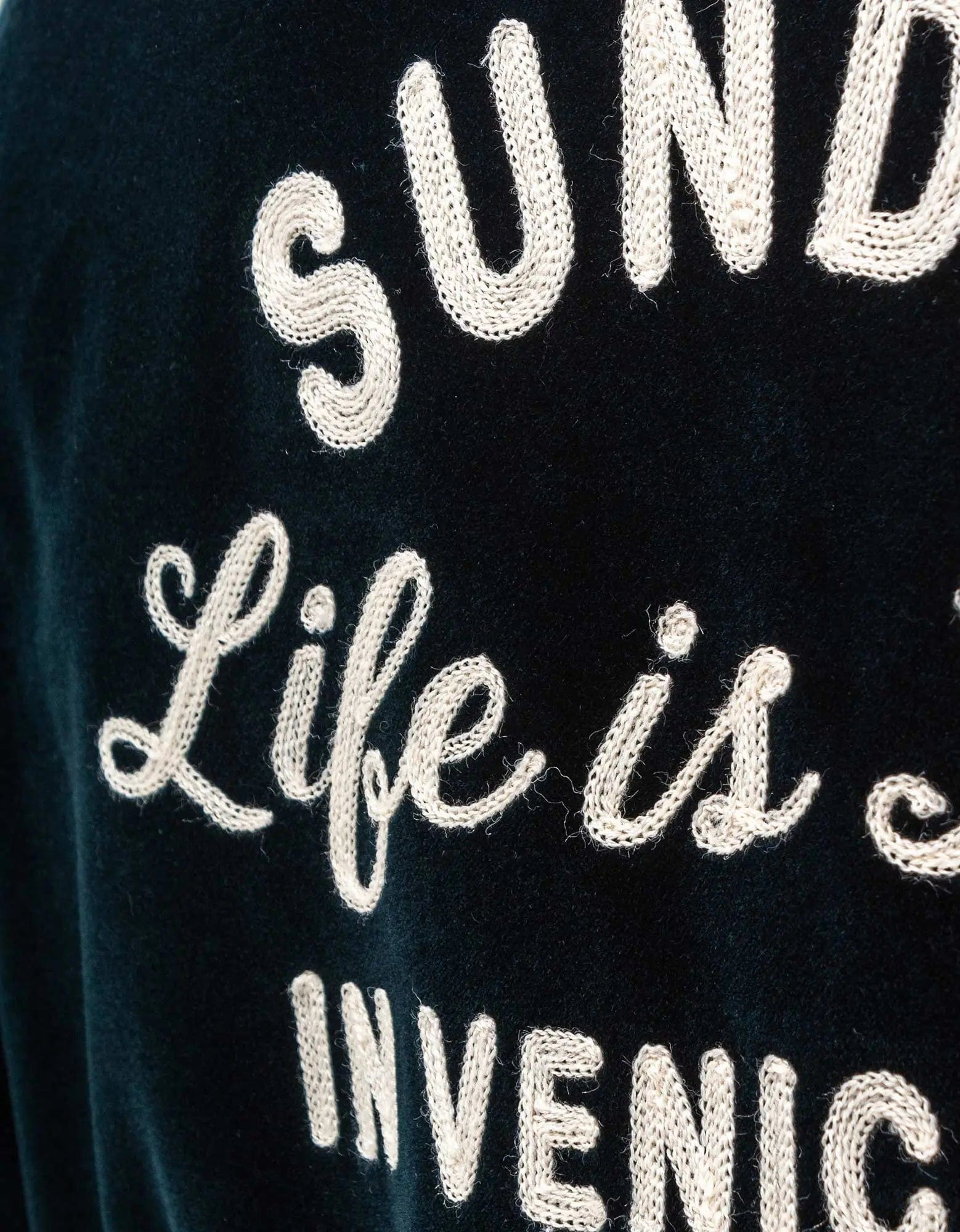 Palm Angels Blue Sunday Baseball Jacket - 3