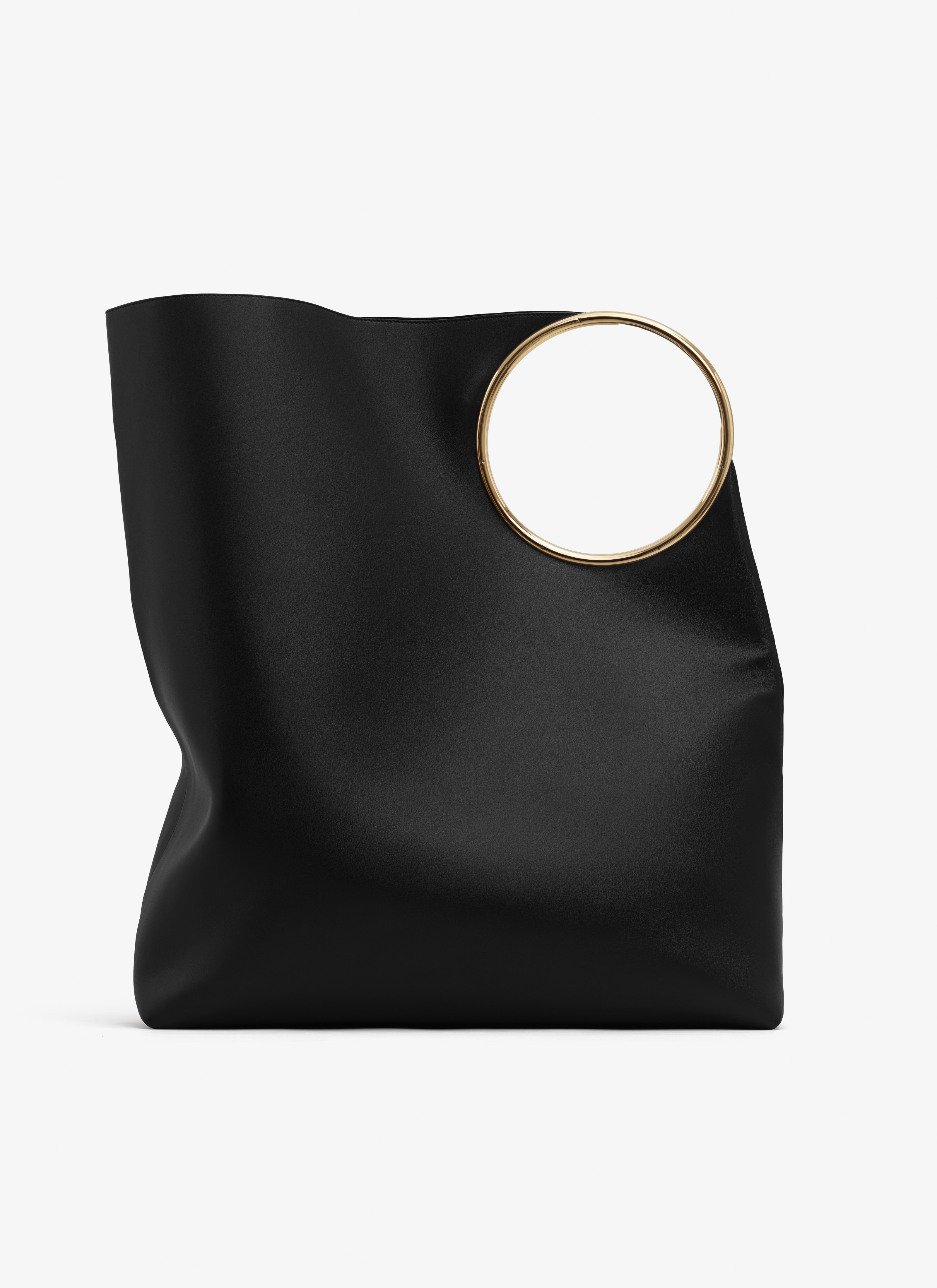RING XL TOTE BAG IN SMOOTH CALFSKIN - 3