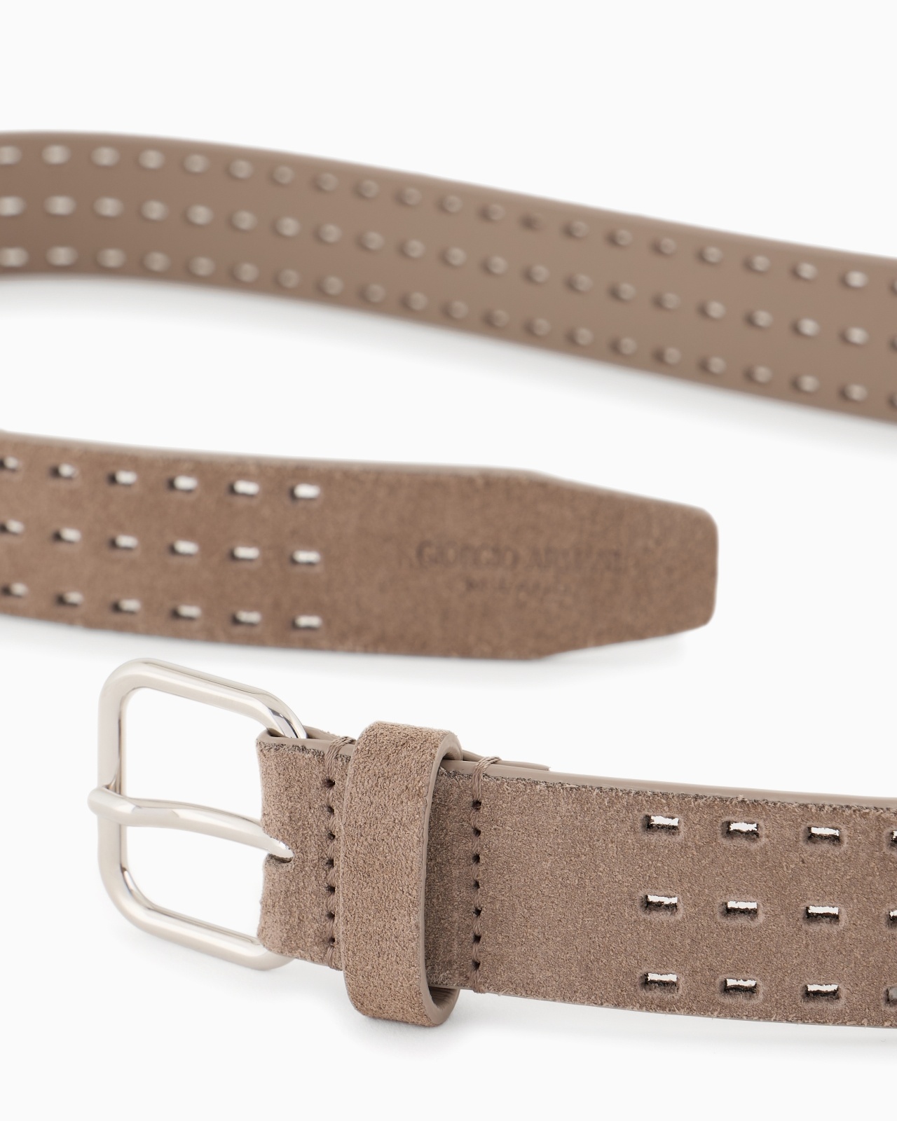 PERFORATED SUEDE BELT - 2