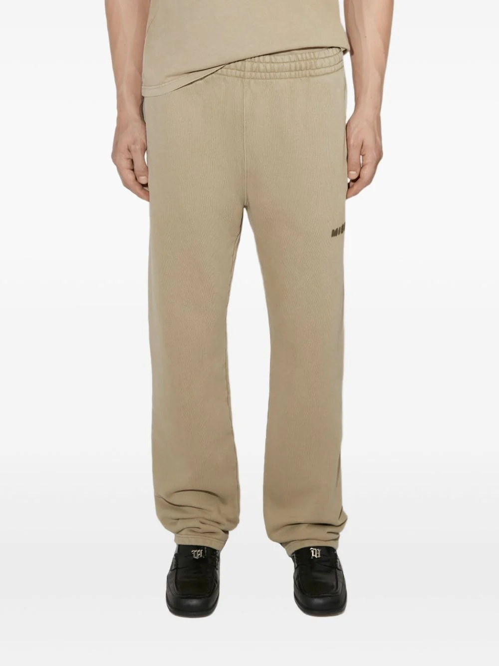 elasticated graphic community sweatpants - 1