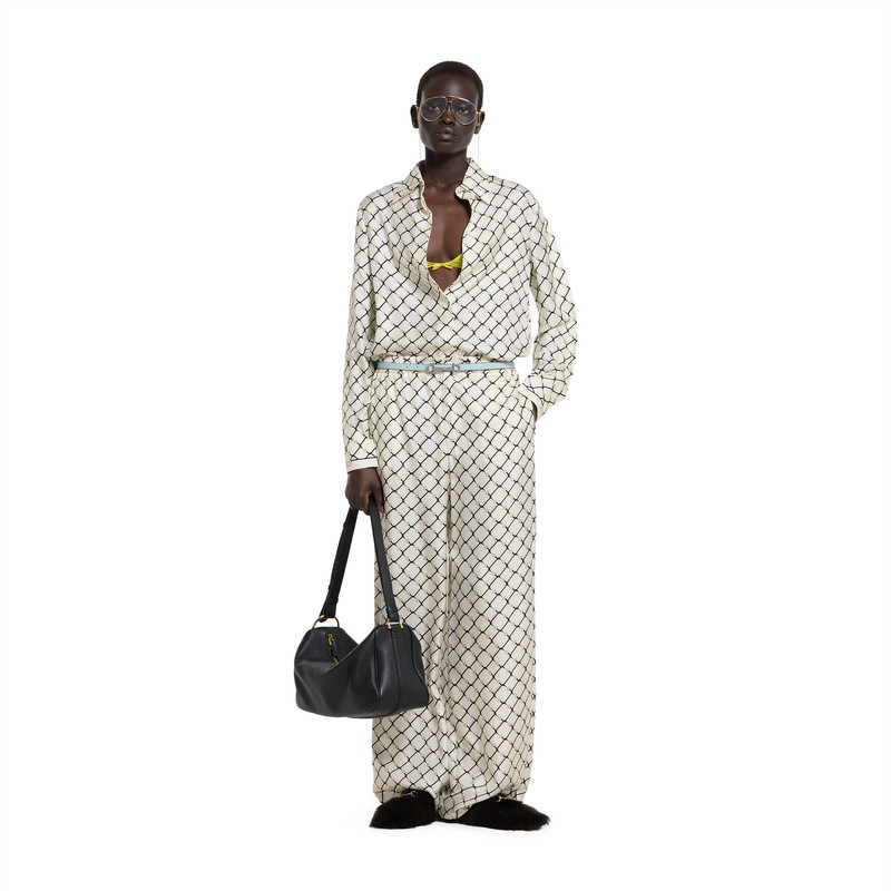 GUCCI Printed silk twill shirt outlook