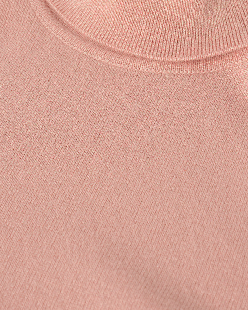 Classic Cashmere Pink Roll Neck Jumper 6