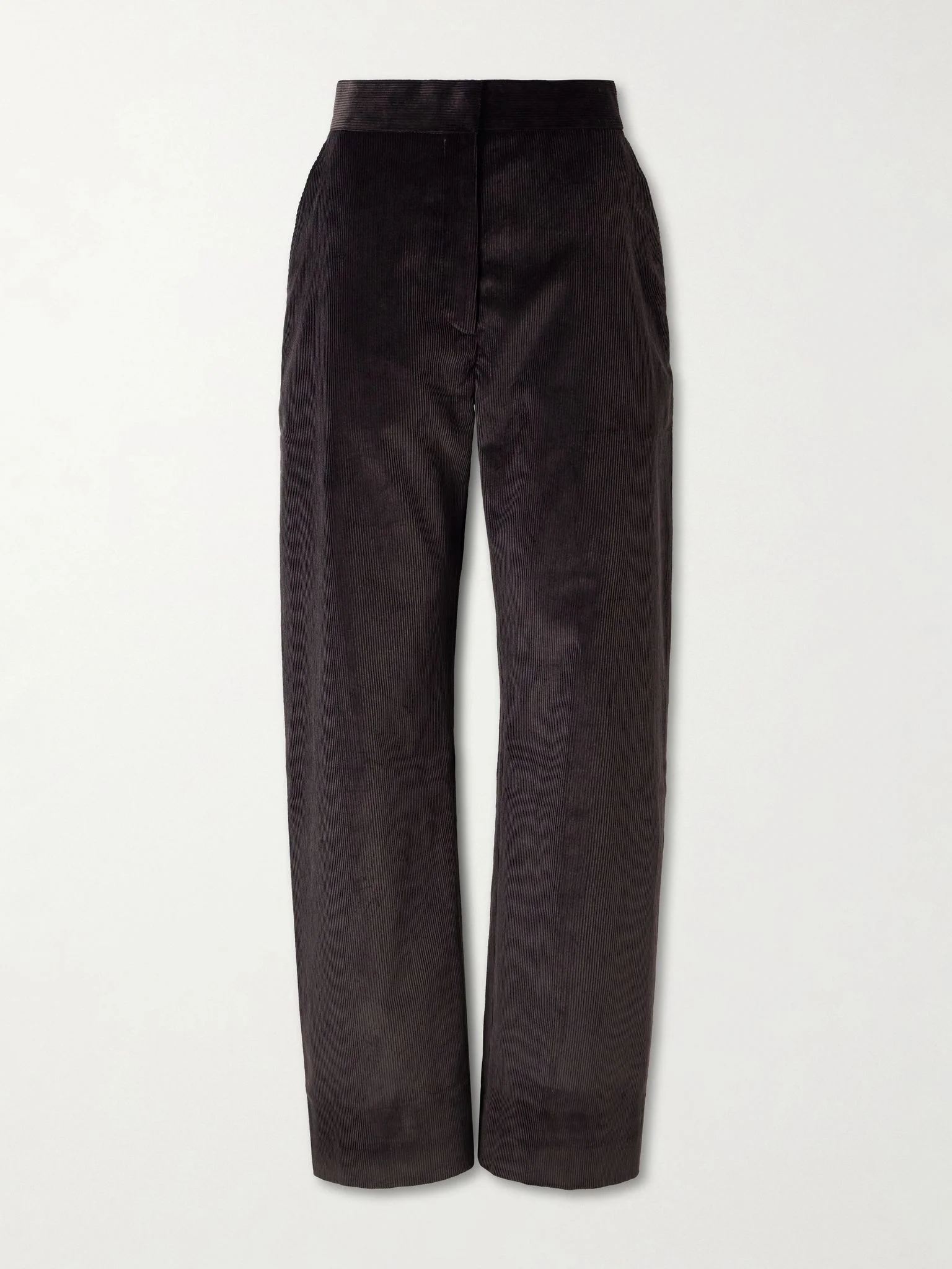 Grange cotton-corduroy wide-leg pants Dark brown - 1