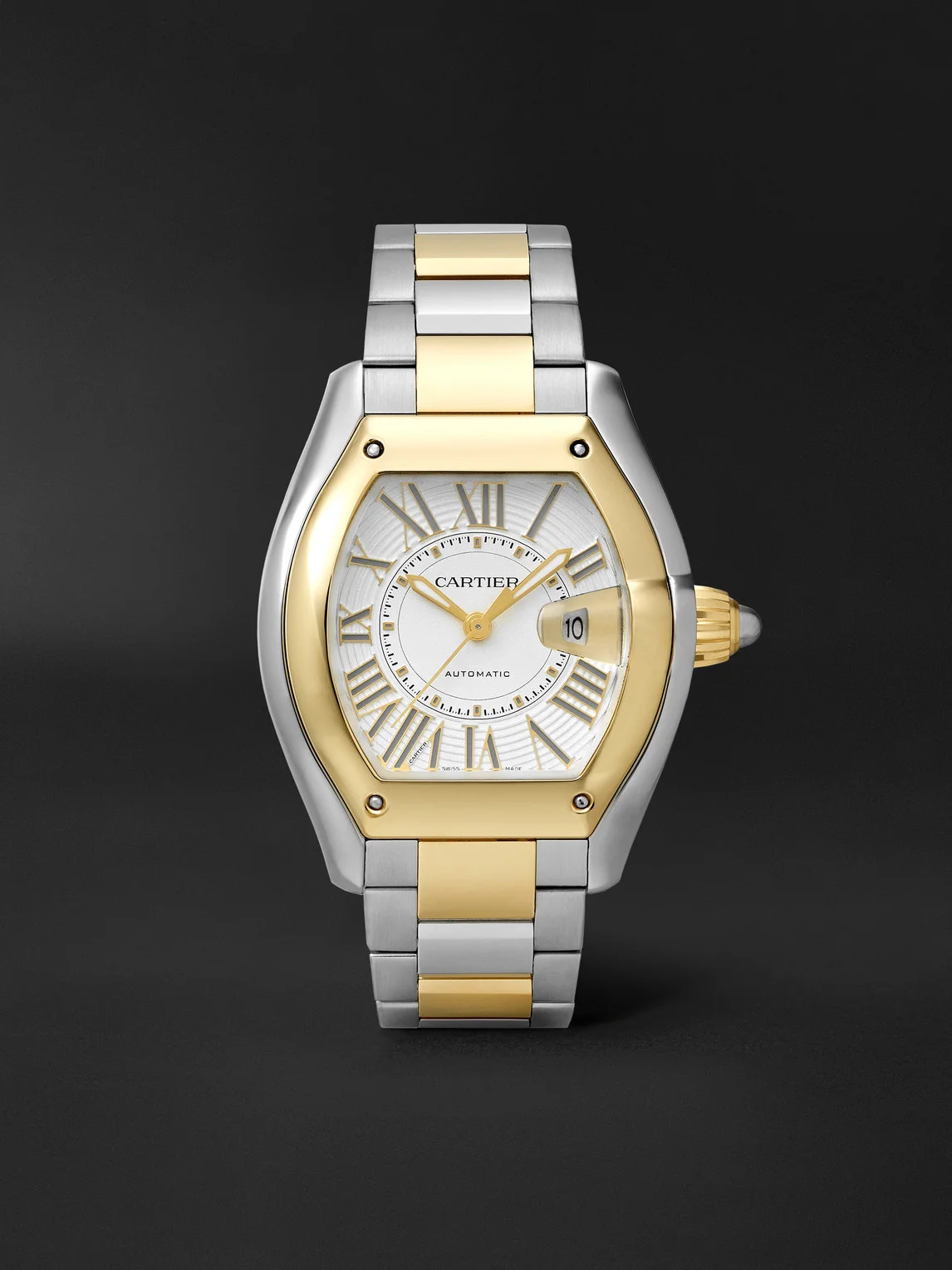 Roadster de Cartier Automatic Interchangeable 18-Karat Gold and Stainless Steel Watch, Ref. W2RD0010 - 1